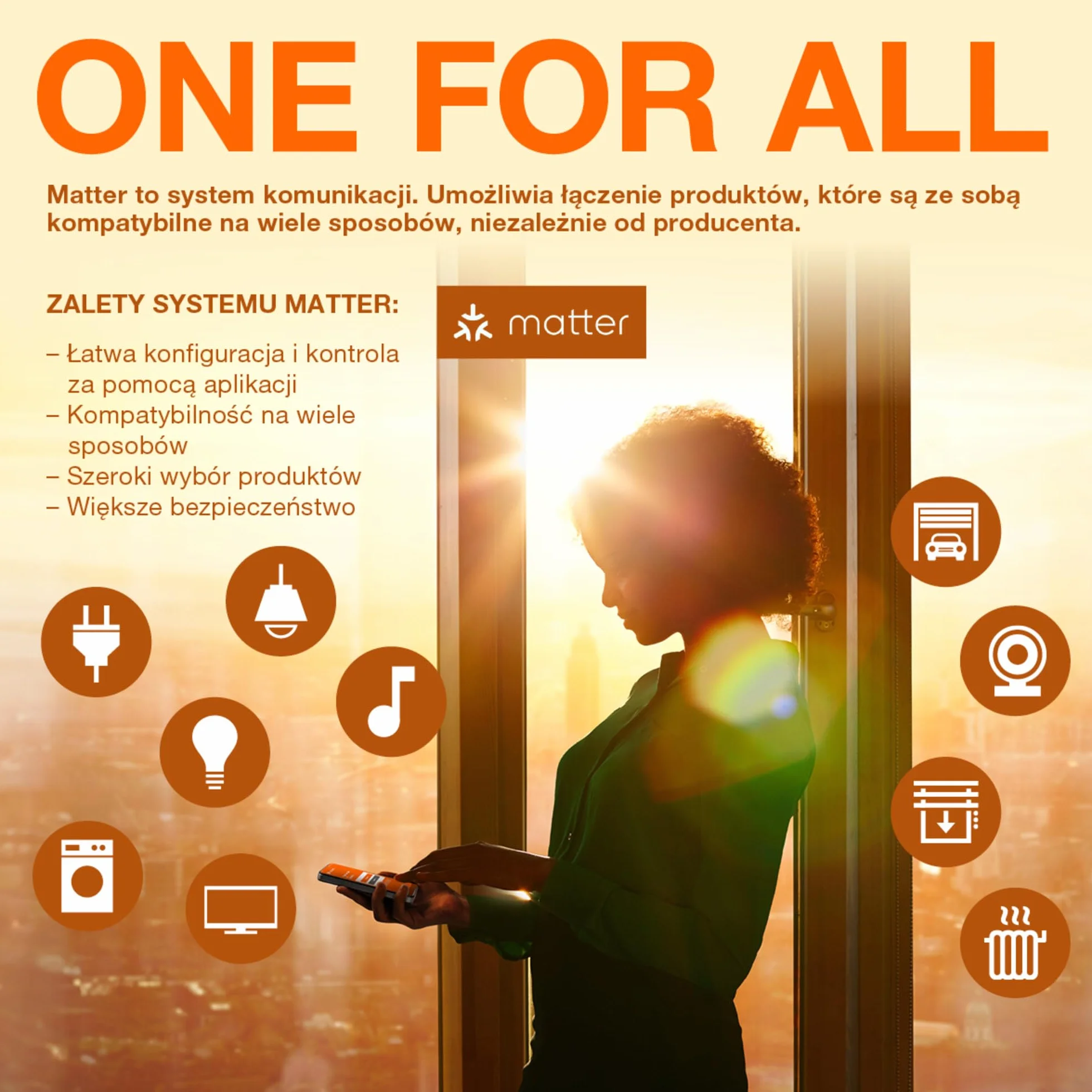 OSRAM SMART+ MATTER EU Gniazdo Czarny Inteligentne Gniazdo WiFi Smart Home