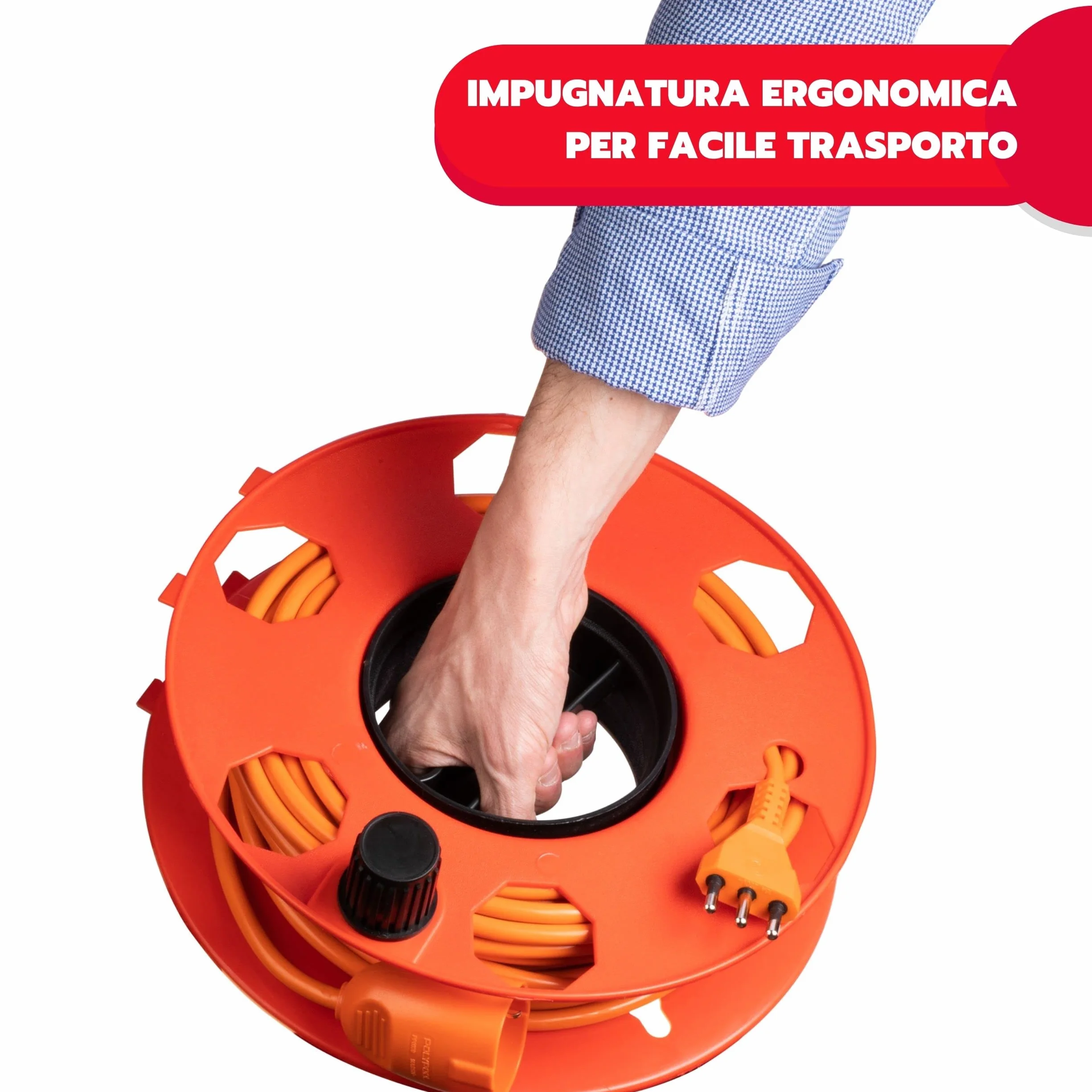 Poly Pool PP2603 Rolly Cable Reel czerwony 30 m