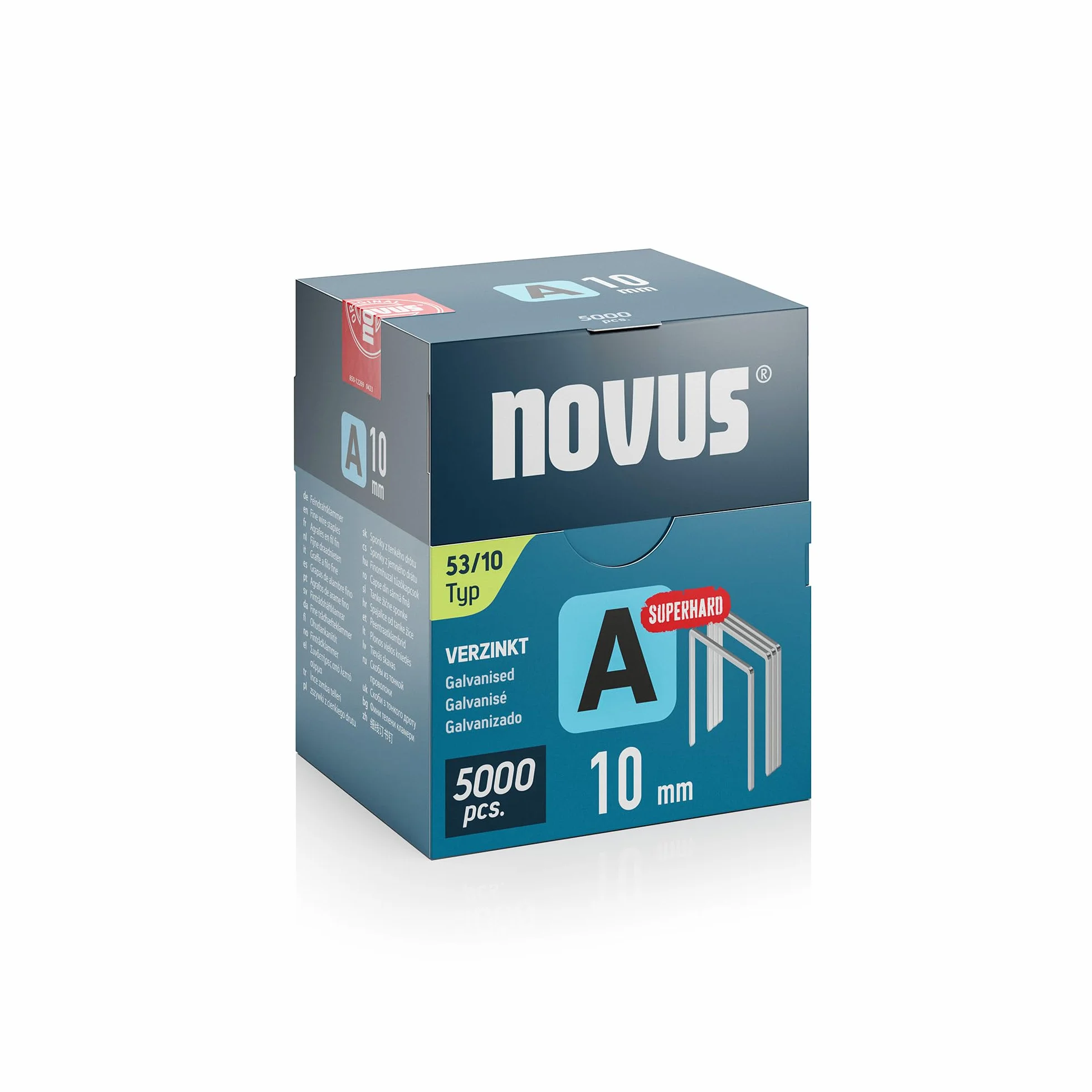 Novus Tools zszywacz typ 53 cienki drut 10 mm szary