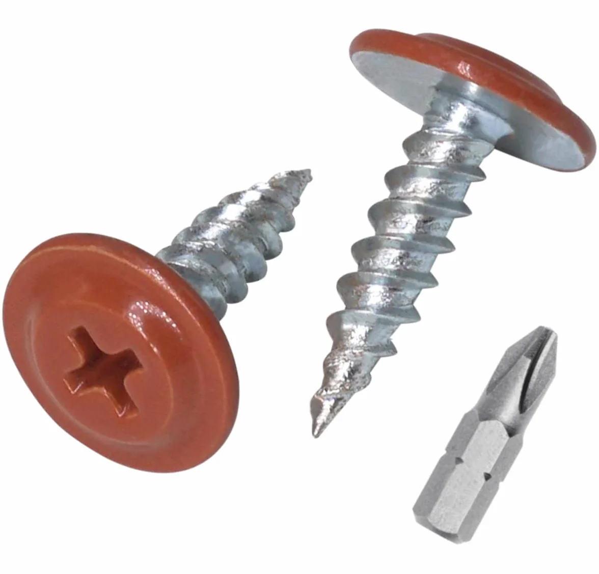 Wkręty samogwintujące SKIR'CO 4,2 x 16 mm do drewna, metalowa śruba, głowica krzyżakowa, RAL 8004