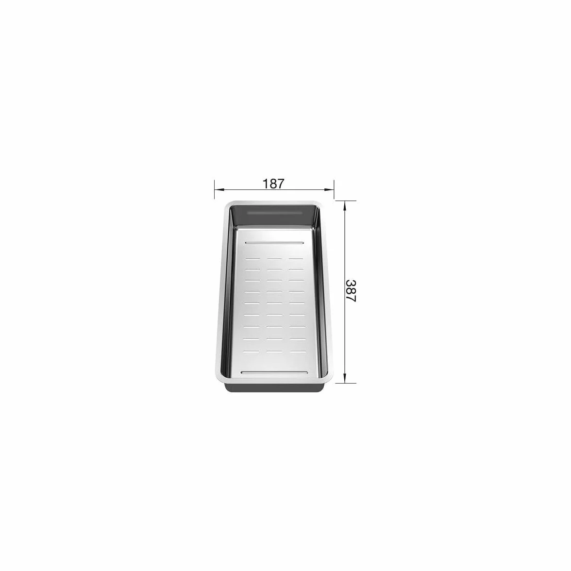 Blanco Miska do Zlewu Srebrny 32,7 x 17,7 x 8 cm 500 g