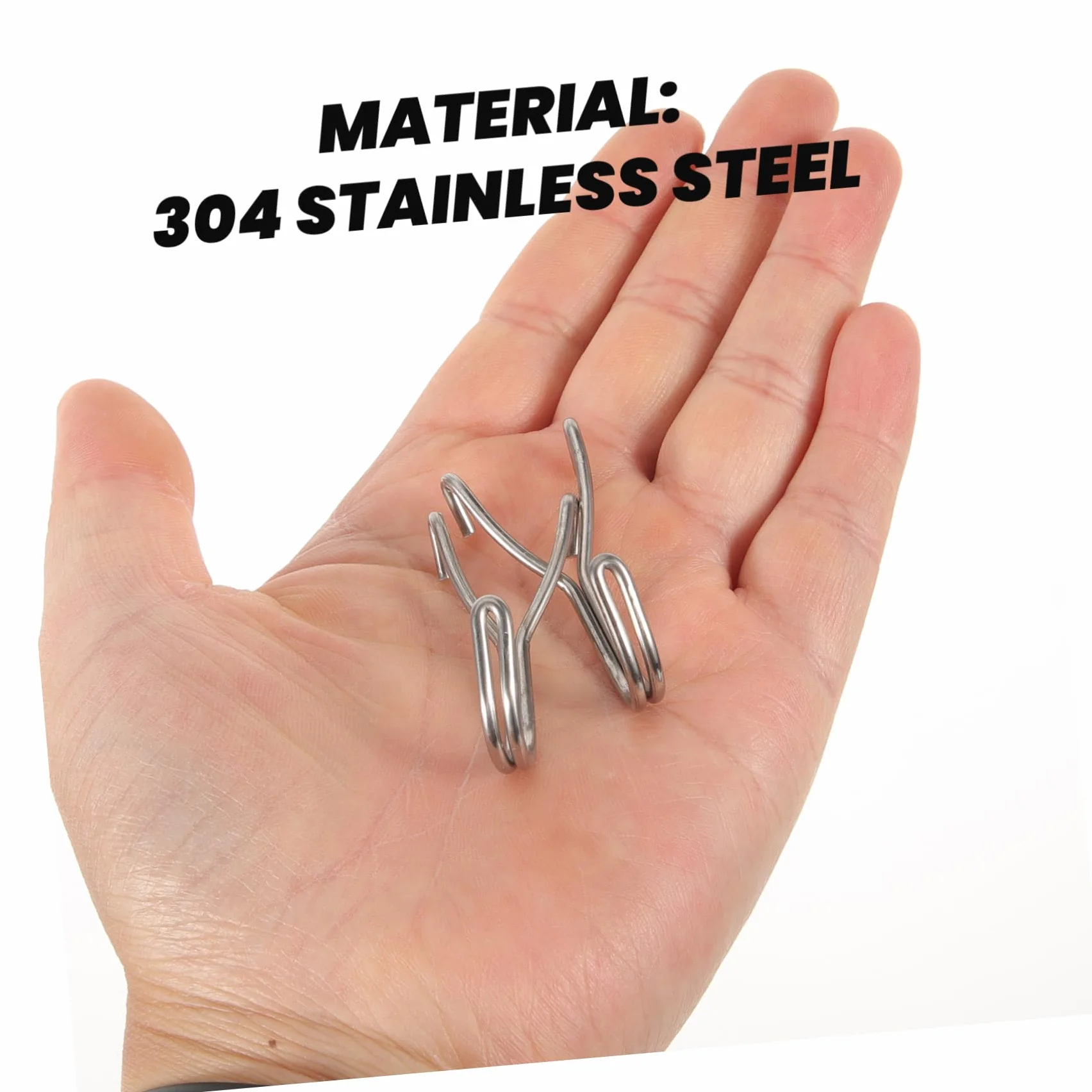 iplusmile 20 Szt Metalowych Haczyków Do Ścian Perforowanych 2,5 cm Otwór 304 Stal Nierdzewna Organizer