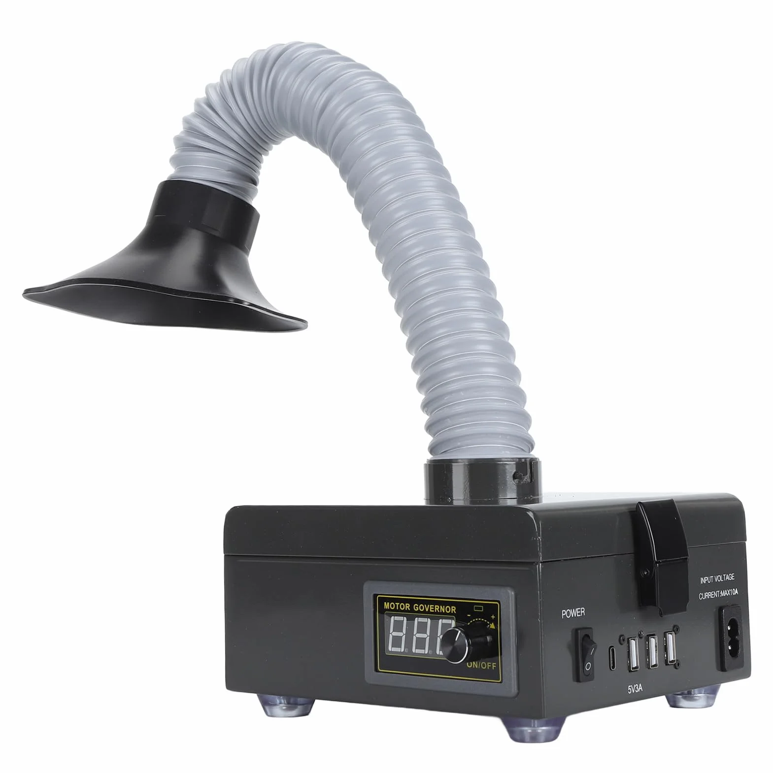 Odciąg Oparów Lutowniczych 150 W Elektryczny Filtr 7000 Obr./min 3-stopniowy System Filtracji