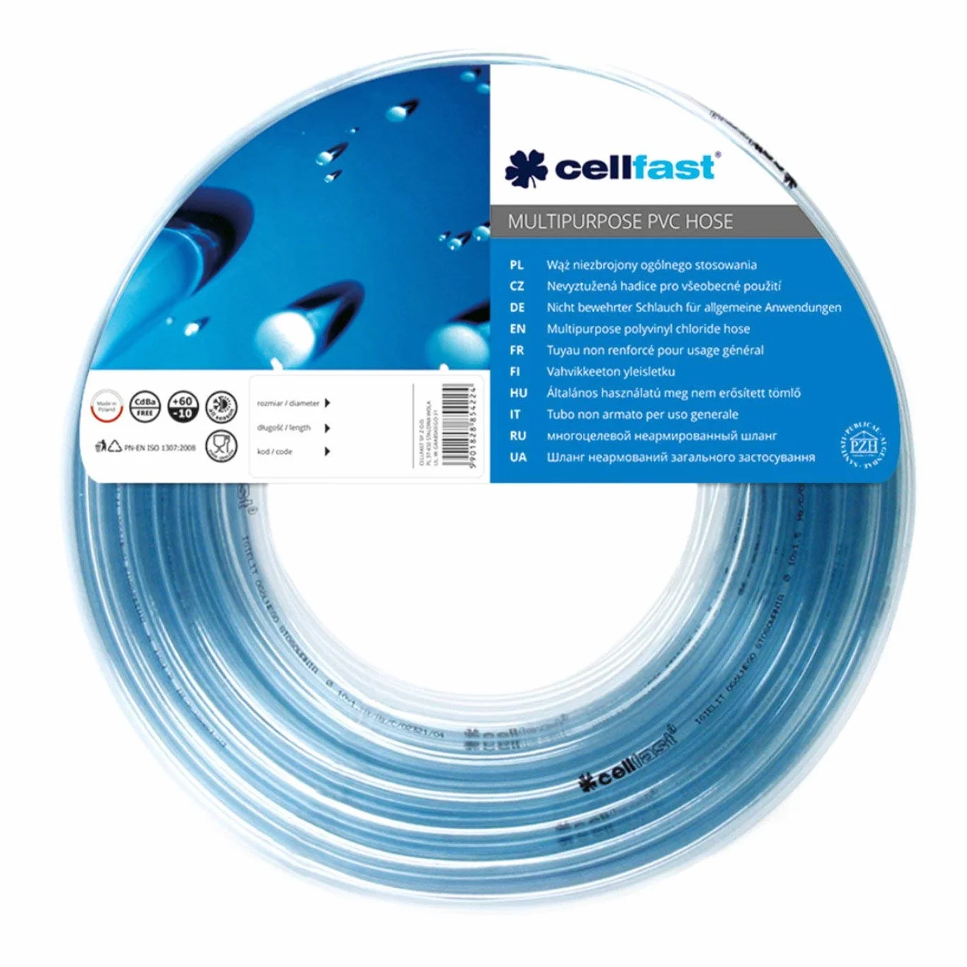 Cellfast Wąż Techniczny Niezbrojony PVC 8 x 1.5 mm Długość 5 m