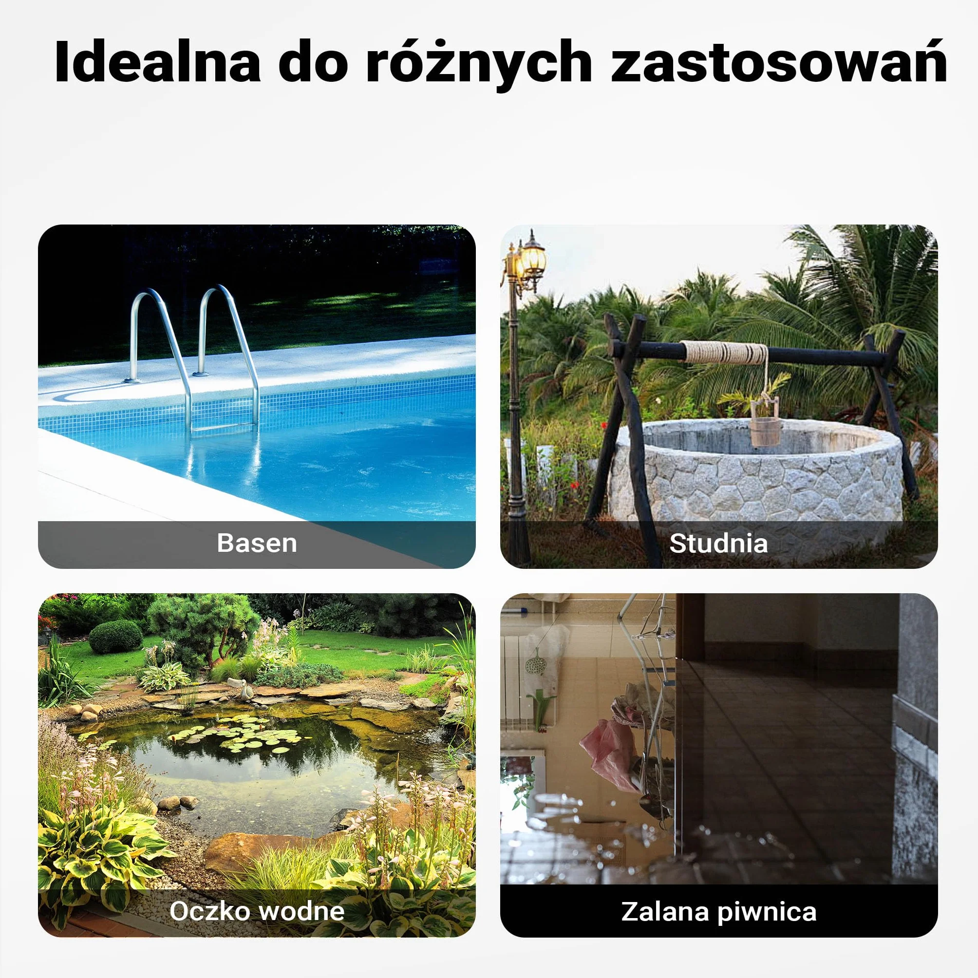 Wiltec Pompa zanurzeniowa do wody brudnej z pływakiem 250 W, 6000 l/h