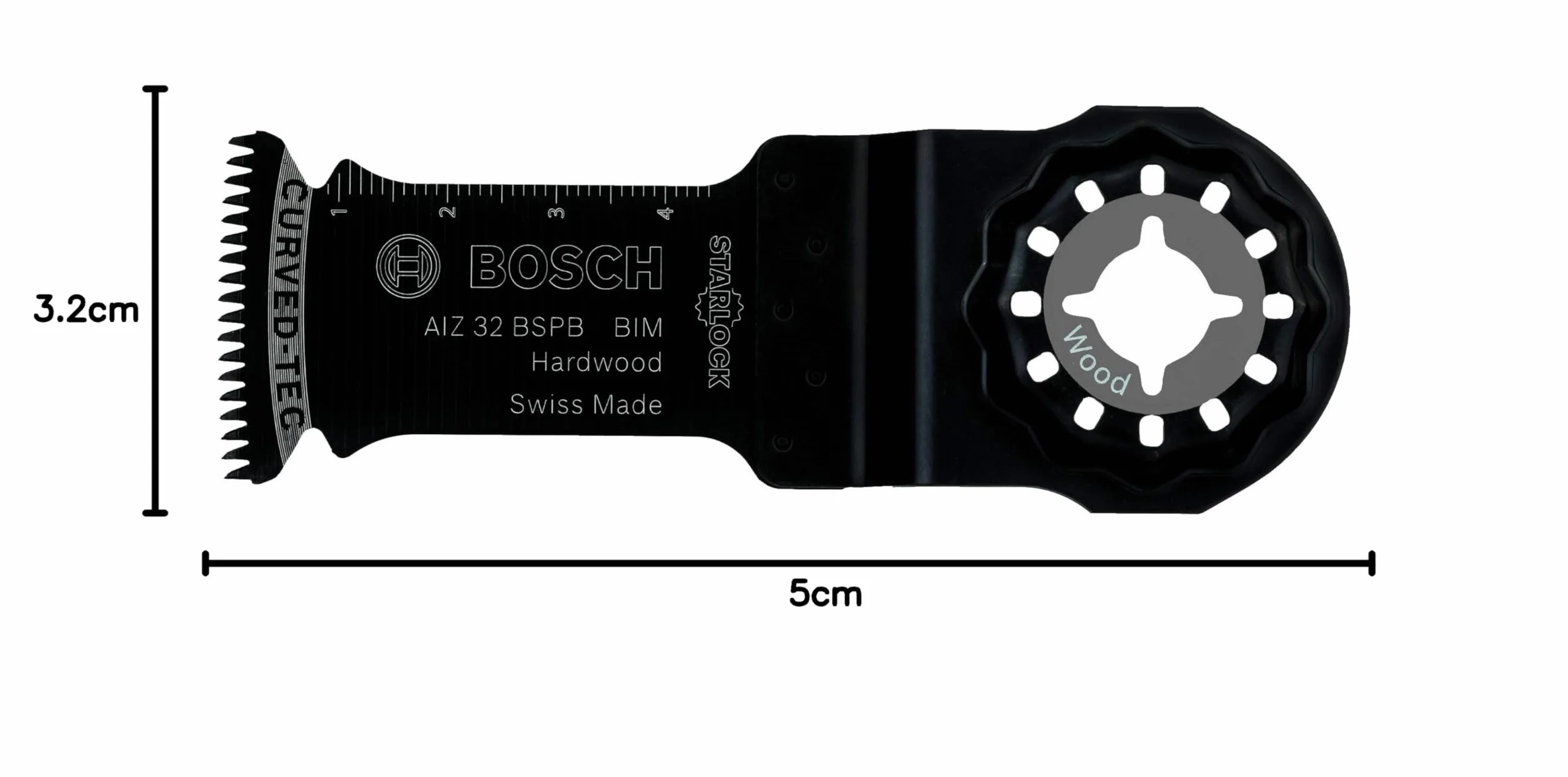 Bosch Professional Brzeszczot BIM AIZ 32 BSPB 50 x 32 mm do twardego drewna