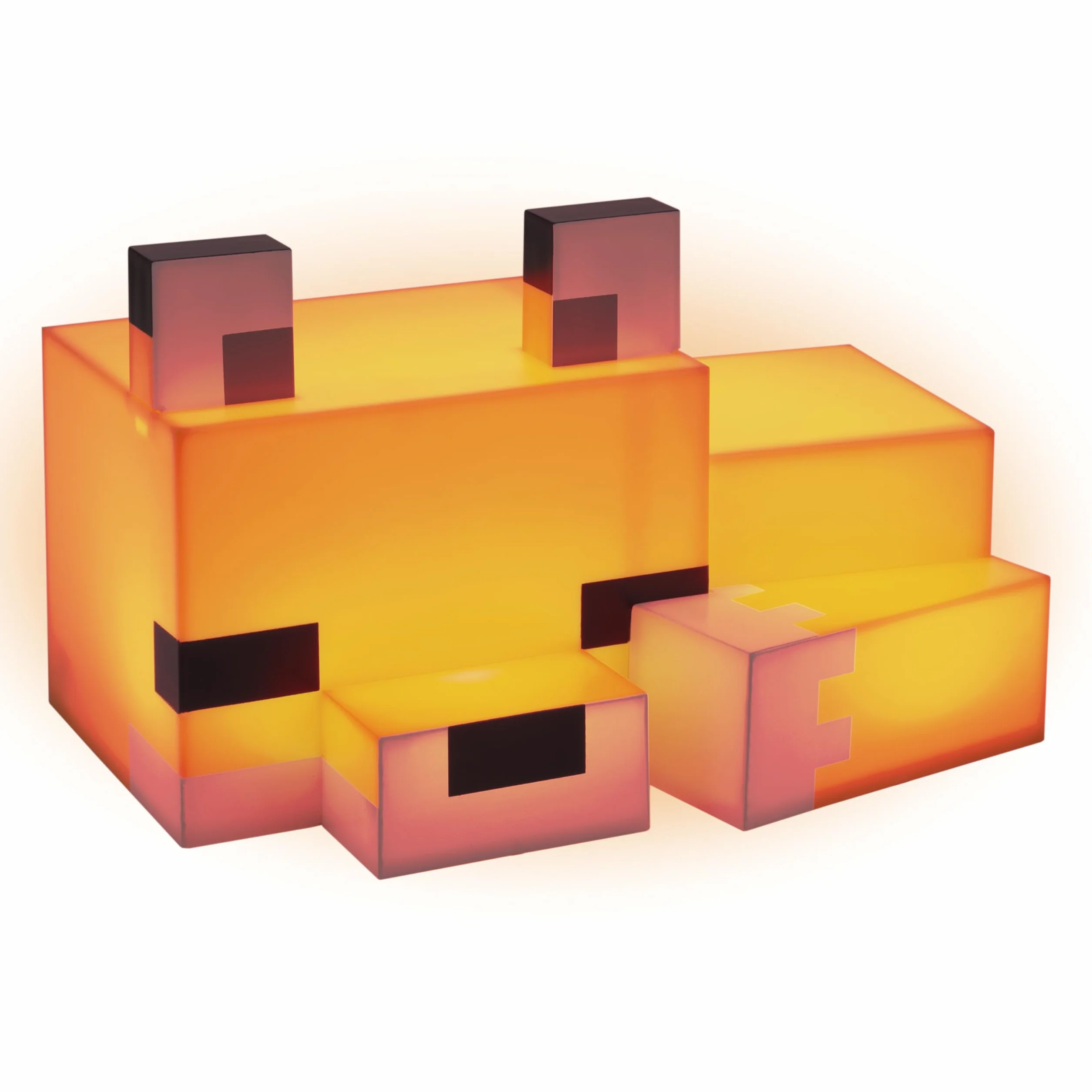 Minecraft Fox lampka nocna - oficjalna urocza lampa, prezenty dla chłopców i dziewcząt, akcesoria i dekoracje do pokoju dziecięcego, pomarańczowa