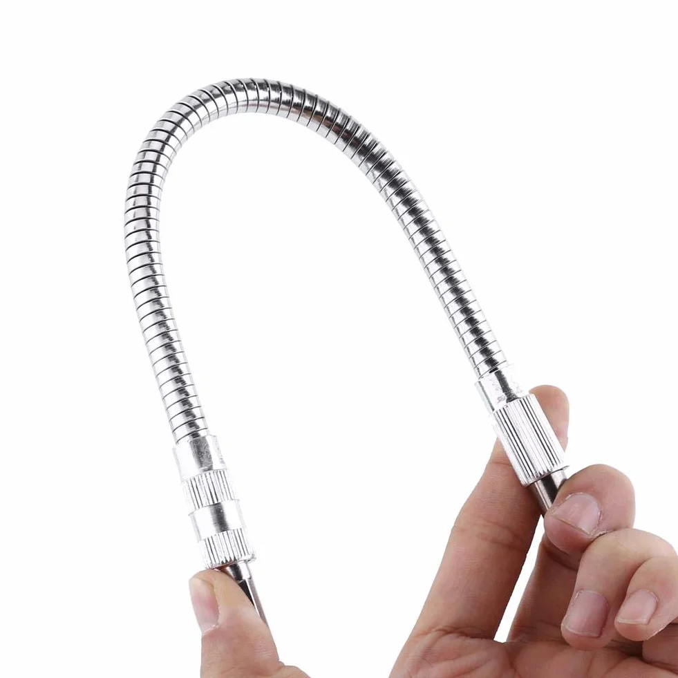 Akozon elastyczny wałek przedłużacz śrubokręt 1/4" 300 mm uchwyt do bitów