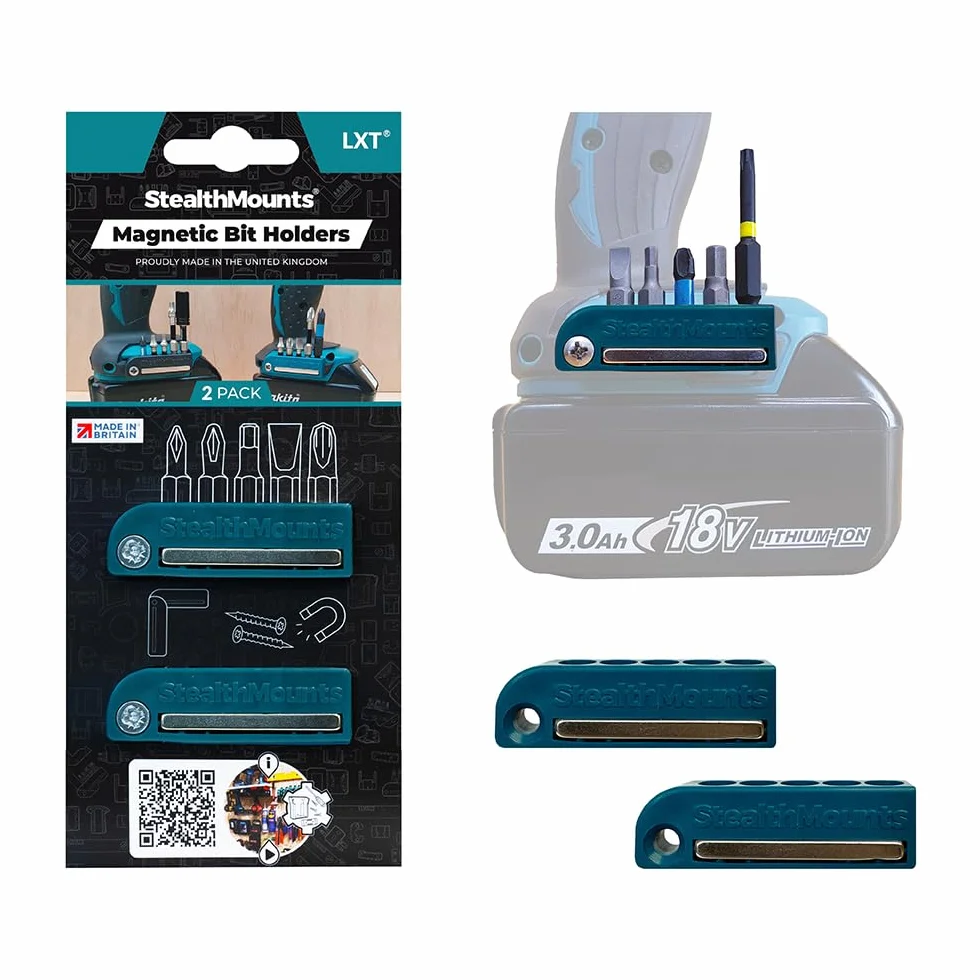 Magnetyczne uchwyty do bitów Makita LXT StealthMounts niebieskie 2 sztuki