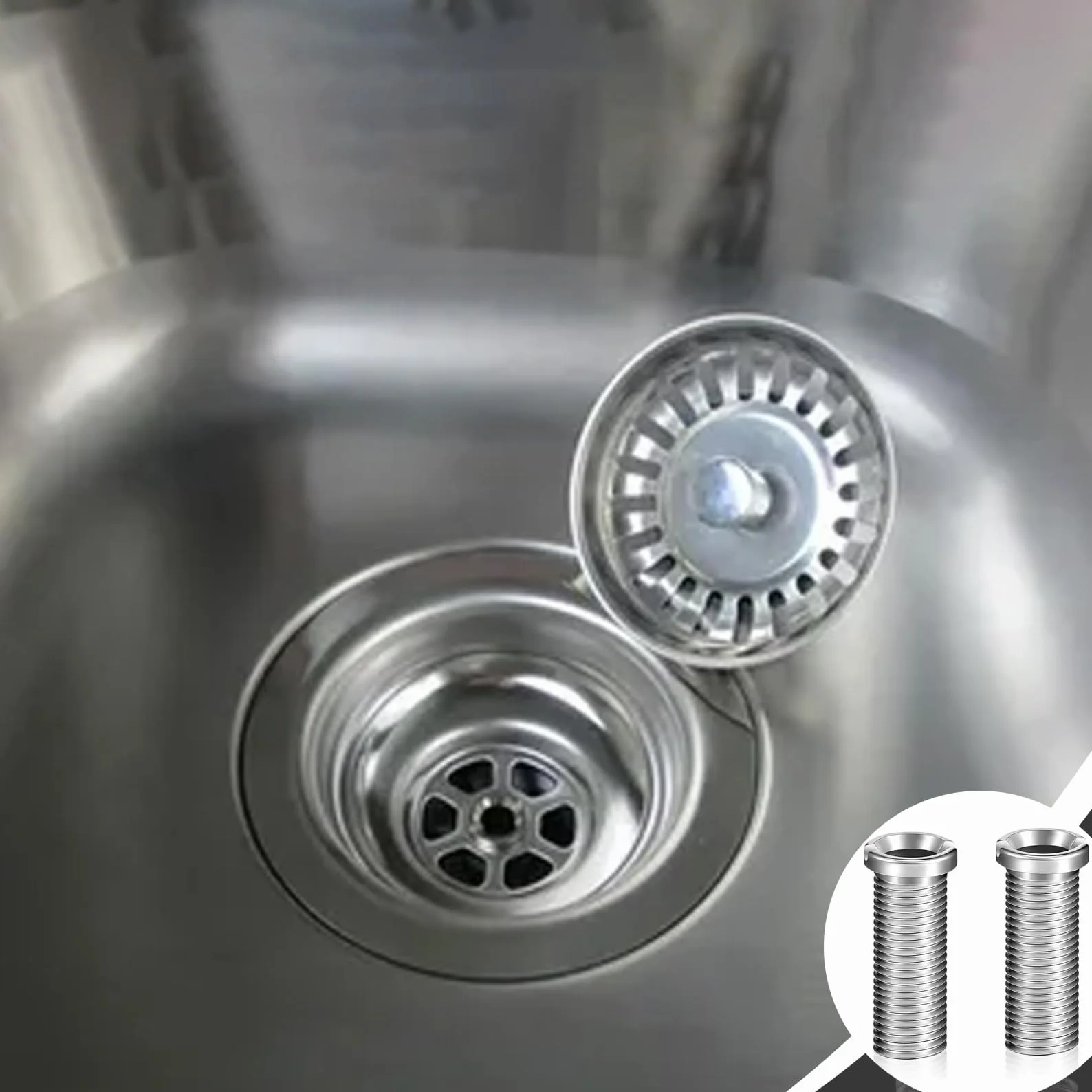 Śruba drążona zlew M12 x 35 mm stal nierdzewna 2 sztuki Schock akcesoria