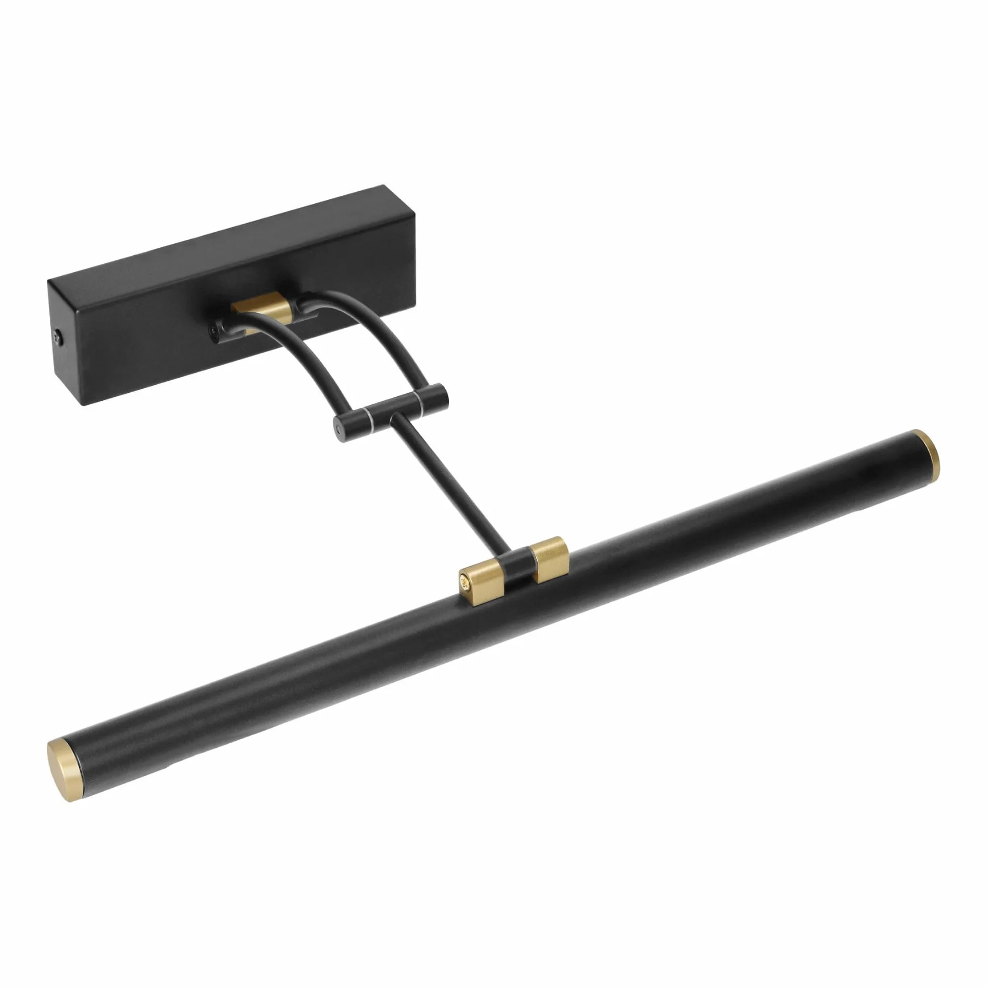 Lampa nad Lustro Kinkiet Łazienkowy IP44 Czarny 40cm 7W 770lm Neutralny Biały