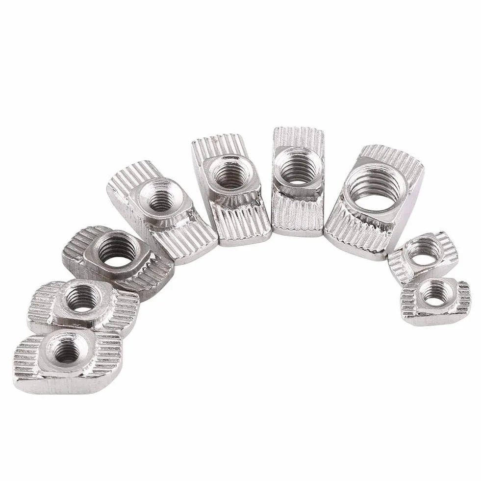 Nakrętki Winc powlekane stalą węglową Śruby z łbem młotkiem do profilu aluminiowego EU40-M8*19,5 x 10