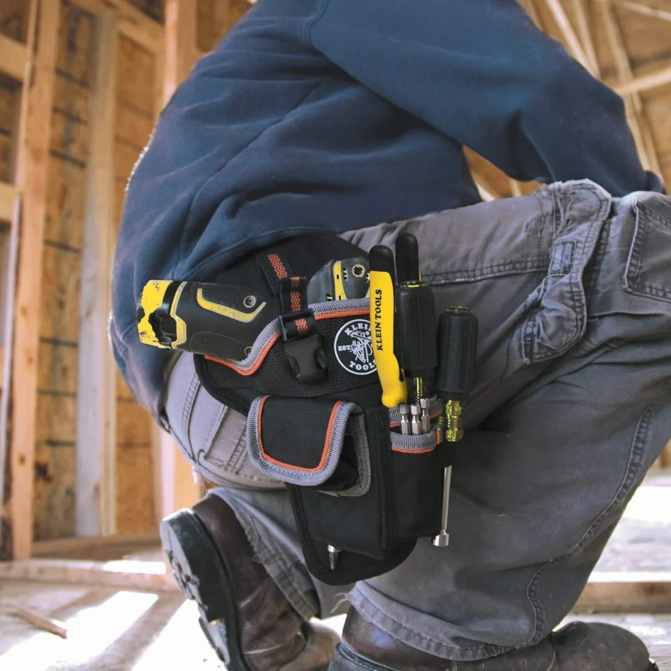 Klein Tools 5183 Tradesman Pro torba na wiertarkę czarna szara pomarańczowa