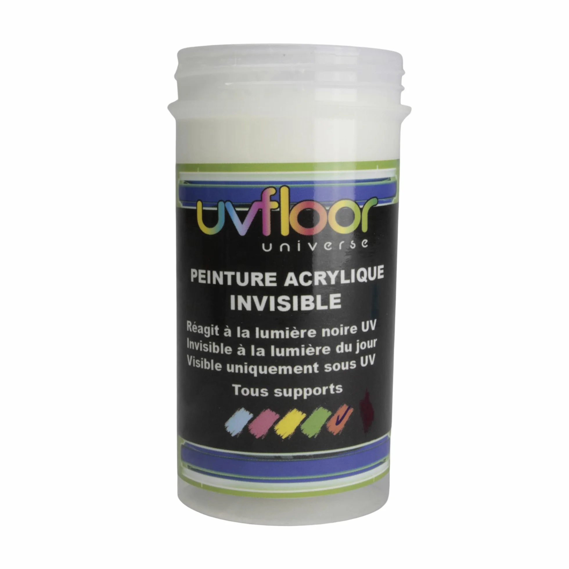 Farba UV Fluo Orange 100ml Niewidzialna Czarne i Ultrafioletowe Światło 365 nm Ultra Pigmentowana
