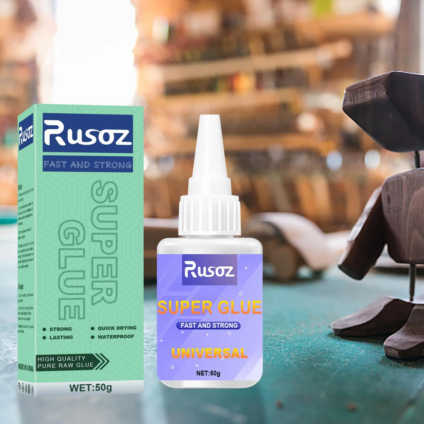 Super Glue Szybki Klej Extra Silny 50g Płynny Przezroczysty Do Metalu Plastiku Szkła Drewna