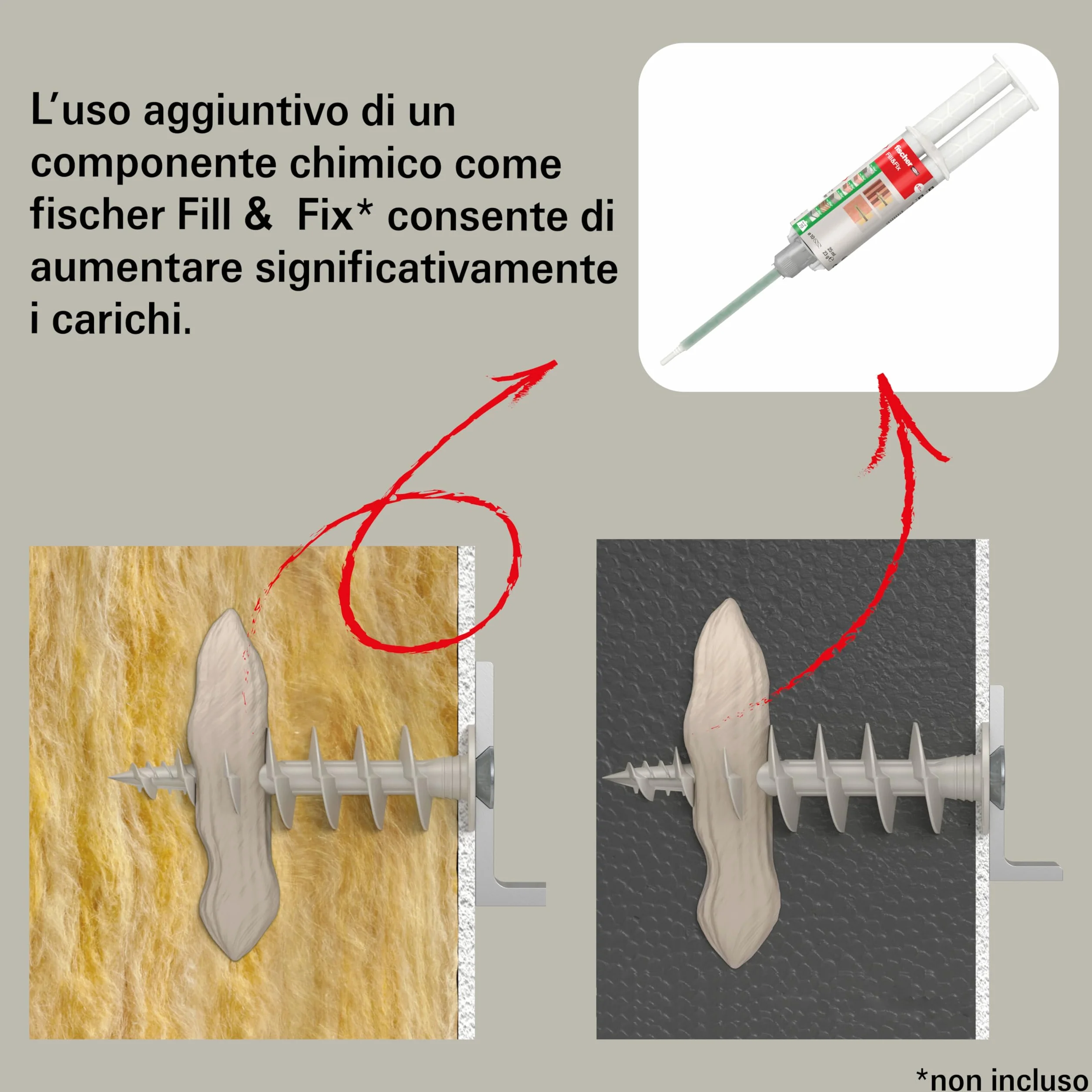 Fischer FID V M8 Plus kołek na płaszczu izolacyjnym do rur deszczowych rynny
