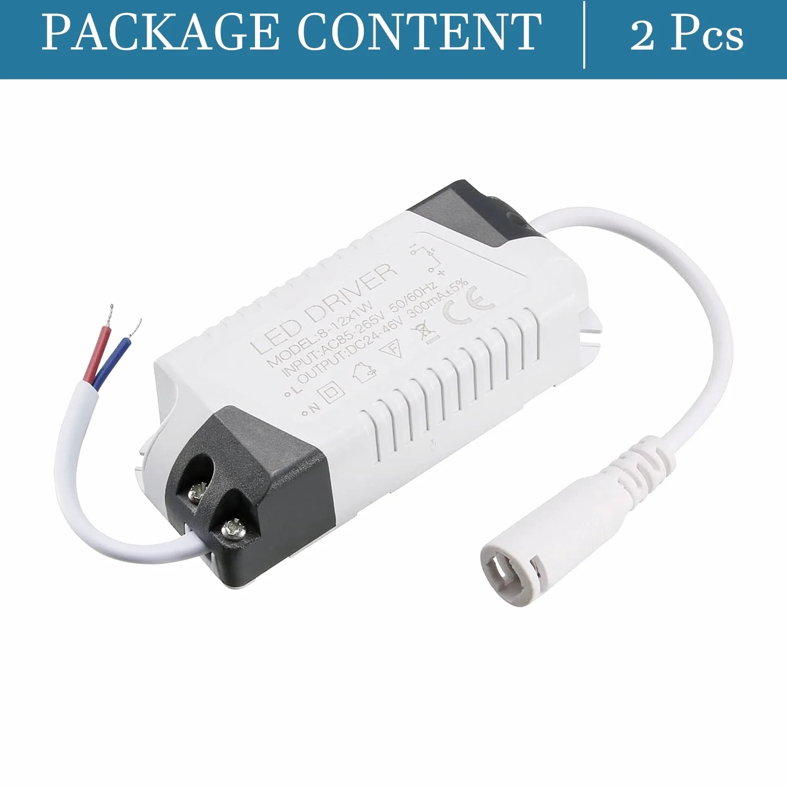 QUARKZMAN LED Driver 8-12W 300mA Carbon Steel Power Transformator stały prąd