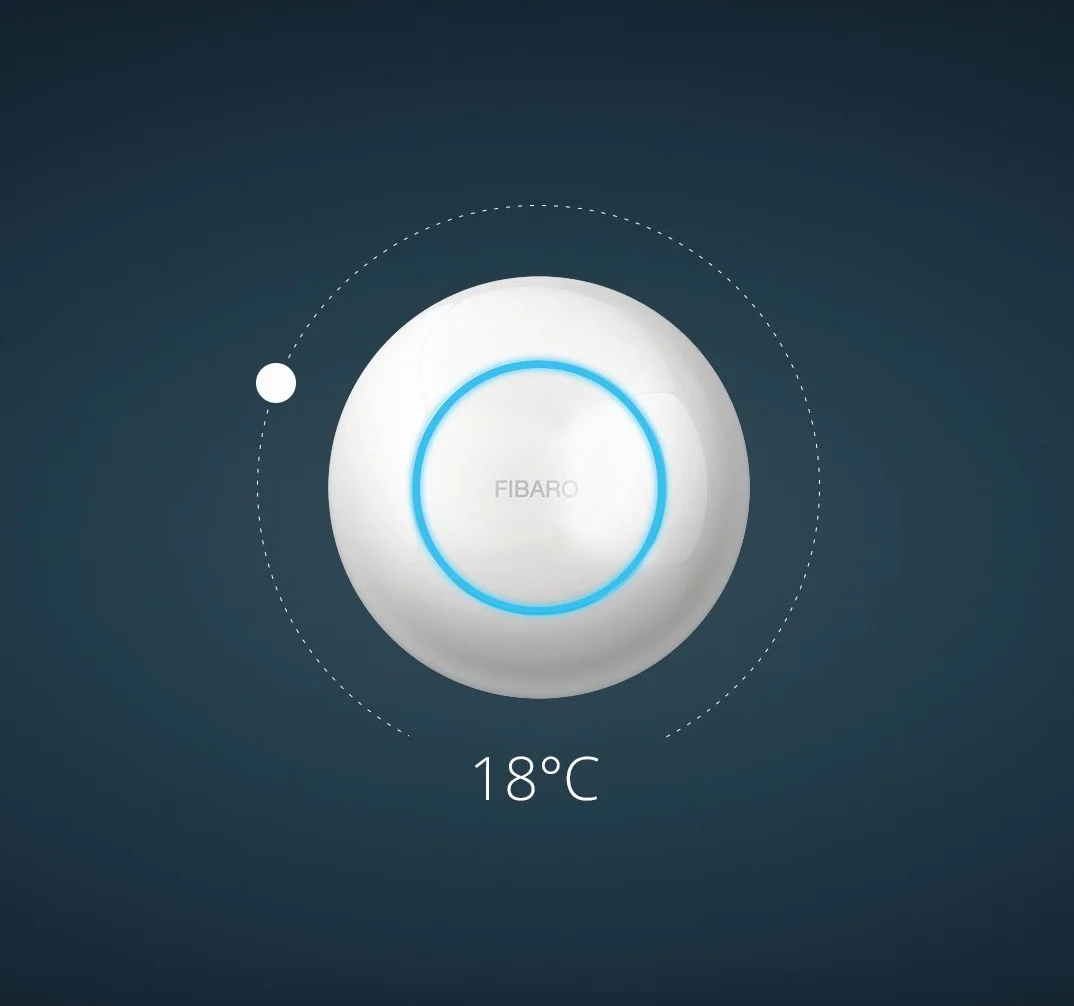 Fibaro Fgt-001Zw5 Termostat, Biały, 5,8 x 8,7 x 6,5 cm