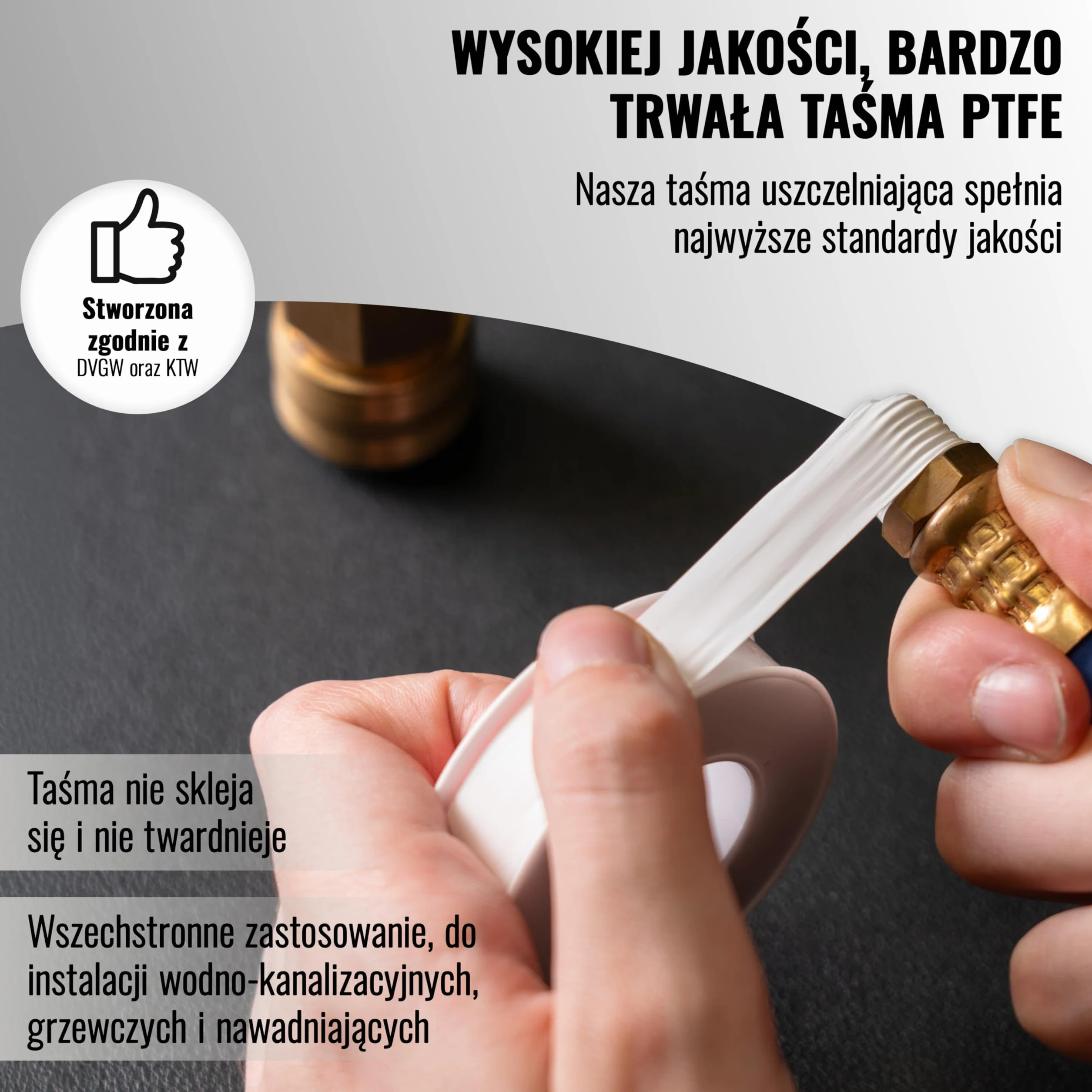 Poppstar taśma teflonowa 12 m x 12 mm x 0,1 mm PTFE uszczelniająca do gwintów