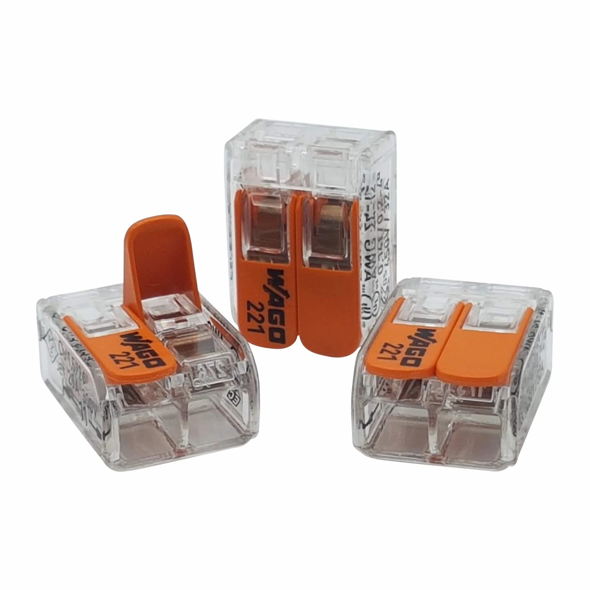 Wago 221-412 Zestaw 50 zacisków przyłączeniowych 2-żyłowych 0,2-4 mm²