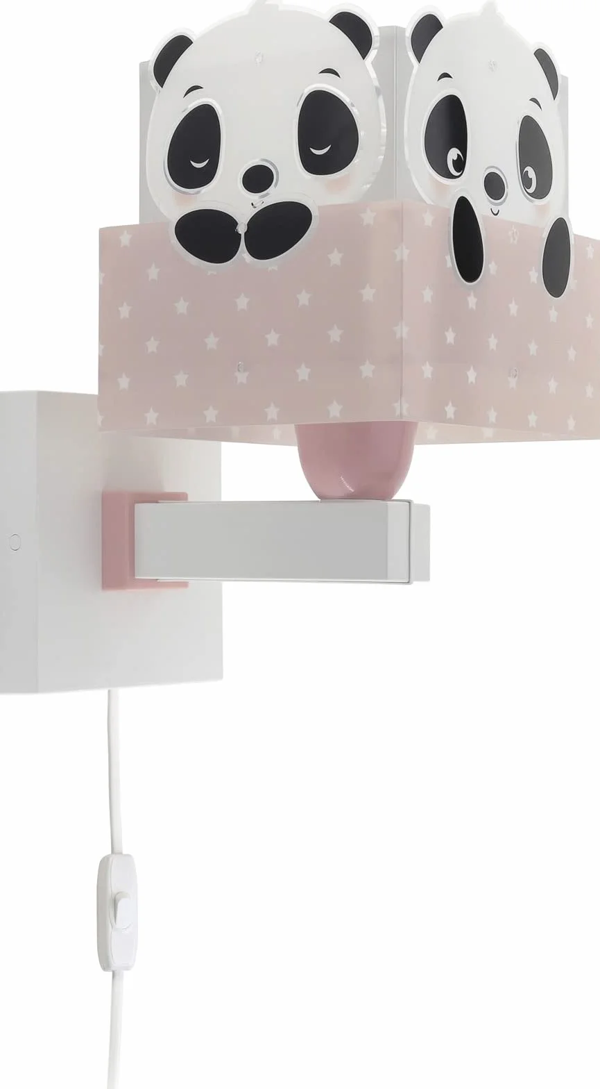 Dziecięcy kinkiet Dalber Pink Panda