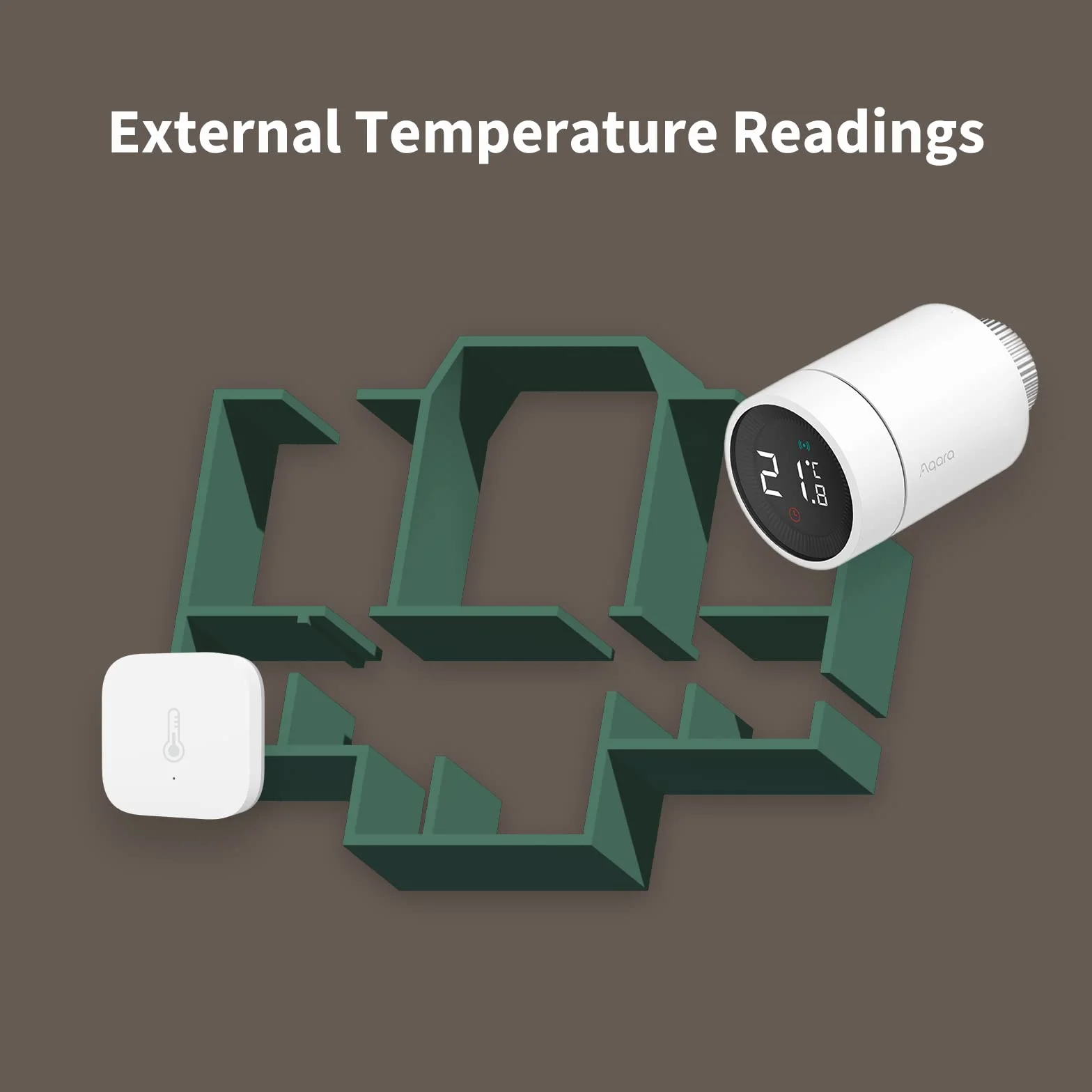 Aqara Inteligentny Termostat Grzejnikowy E1, Zigbee 3.0, HomeKit, Alexa, Google Asystent