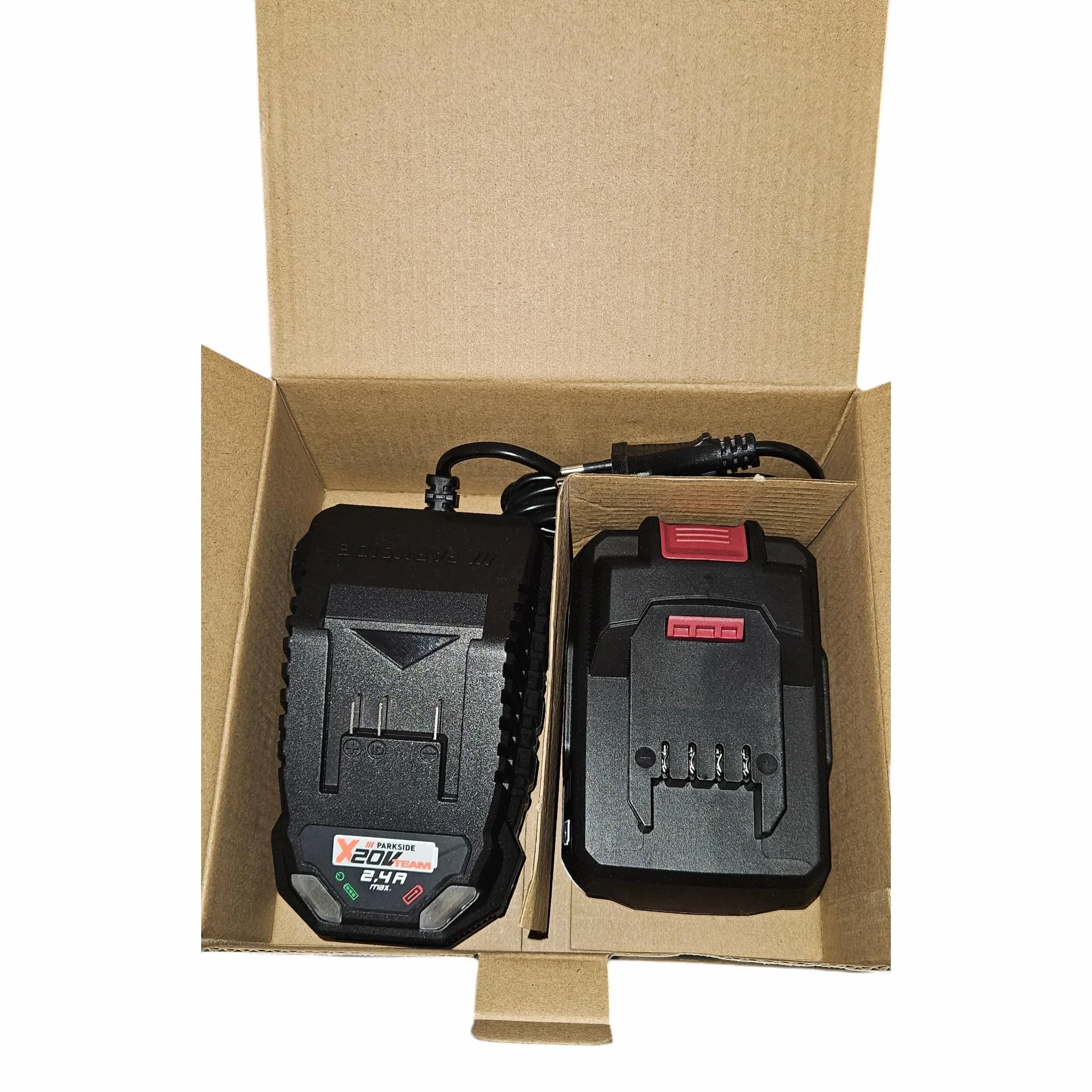 Parkside Akumulator litowo-jonowy 20 V 2 Ah PAP 20 B1 z ładowarką PLG 20 C1 65 W 2,4 A
