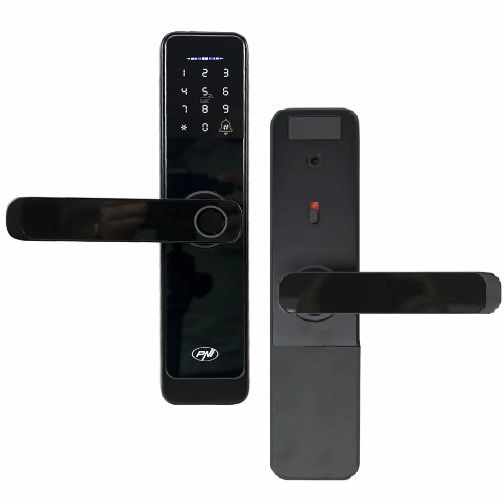 Smart Lock PNI SafeHome PTY6526, odcisk palca, kod, tag, aplikacja Tuya Smart