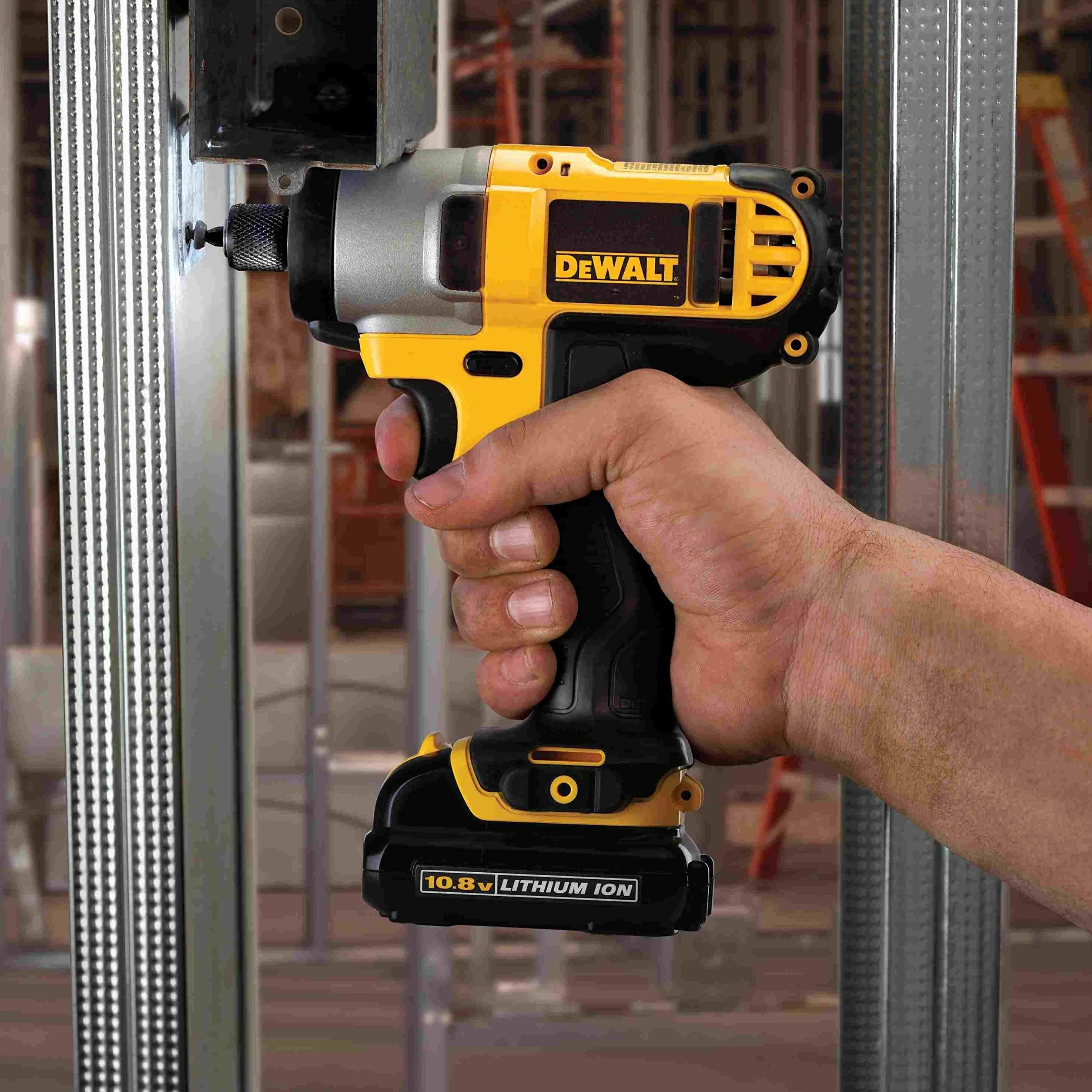 Dewalt Li-Ion XR Wkrętarka Udarowa, Czarny/Żółty, 2 sztuki
