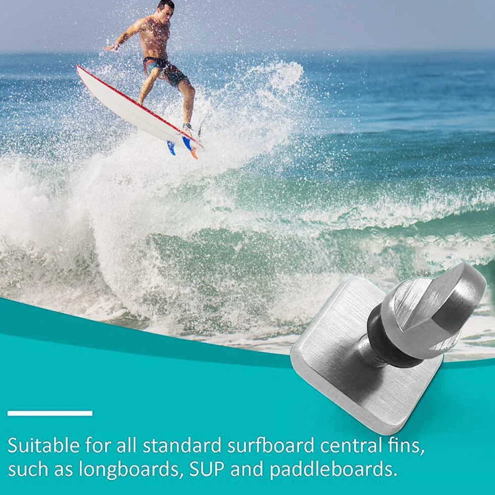 8 sztuk śrub do deski surfingowej, śruby płetwy do deski surfingowej, śruby ze stali nierdzewnej, do deski surfingowej, longboard, longboard, pojedyncza płetwa, deska do paddleboardingu