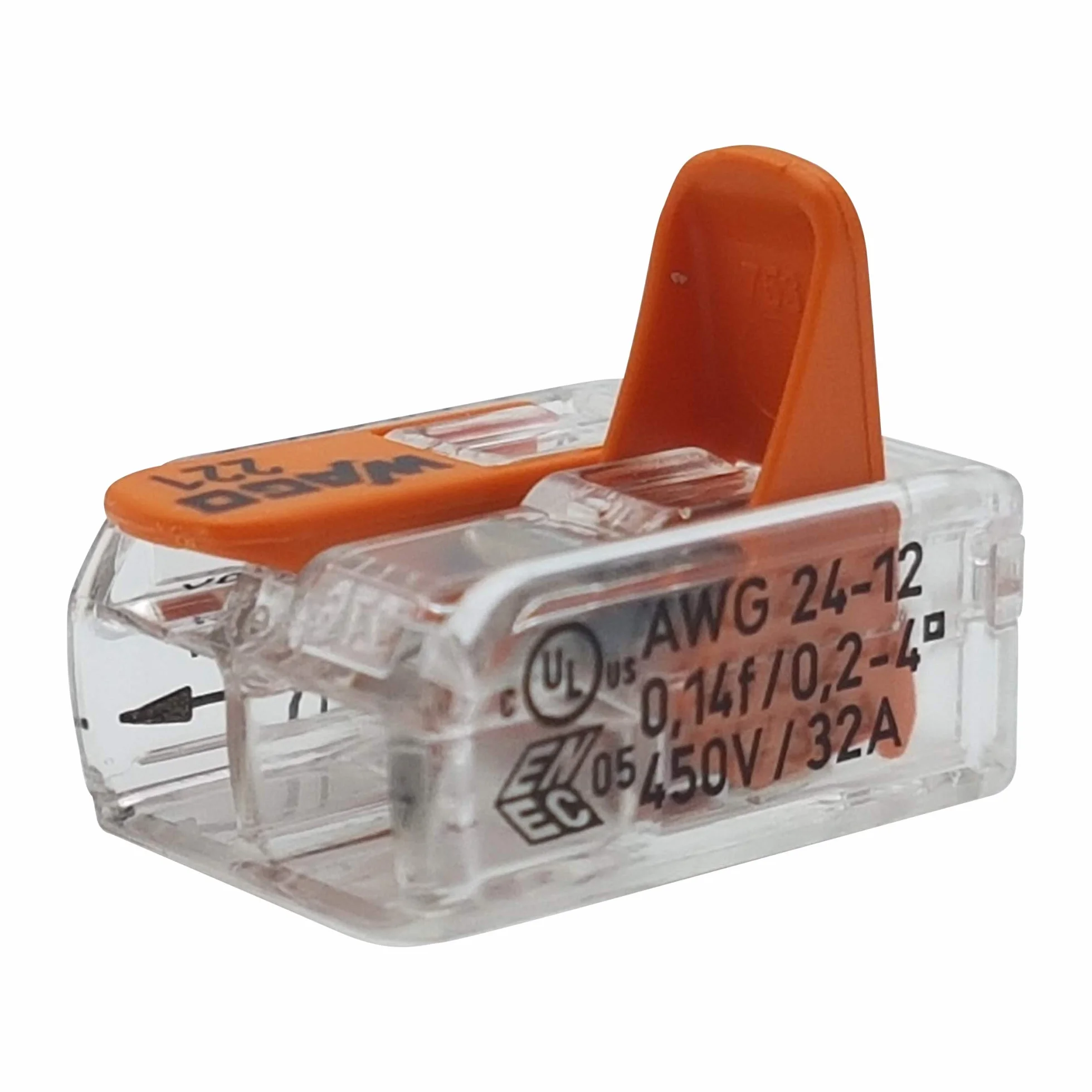 Wago 221-412 Zestaw 50 zacisków przyłączeniowych 2-żyłowych 0,2-4 mm²