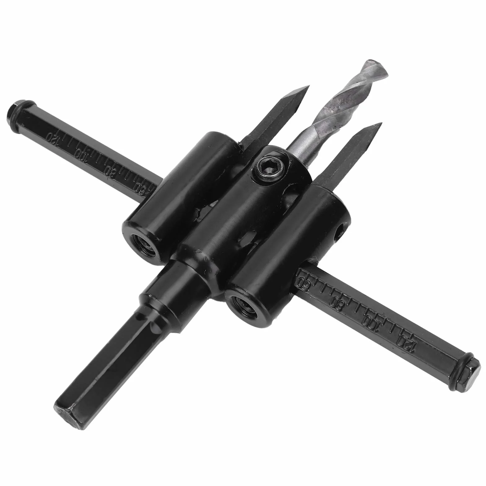Regulowany obcinak do otworów ze stali stopowej 0,1-2 cala (30-120mm) do cięcia płyt z tworzywa sztucznego i drewna
