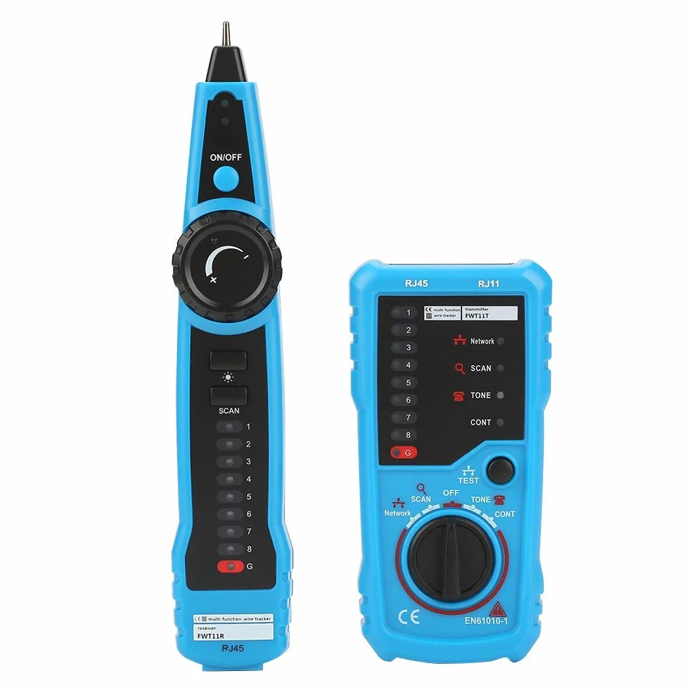 Qinlorgo FWT11 Wykrywacz kabli lokalizator przewodów RJ11-RJ45 Ethernet LAN