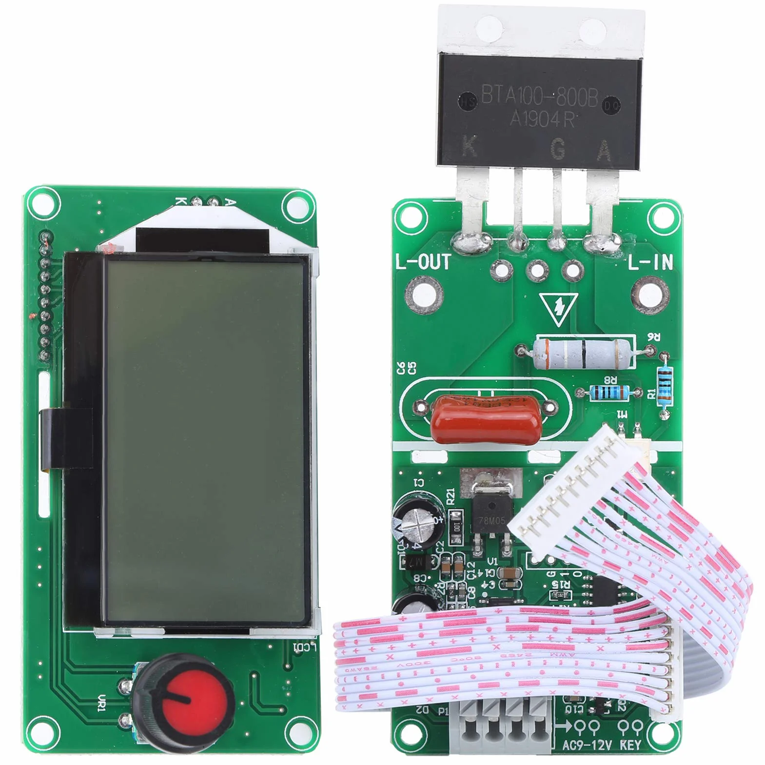 Moduł spawalniczy z kontrolą czasu Płytka enkodera podwójnego impulsu LCD 100A do zgrzewania punktowego akumulatora