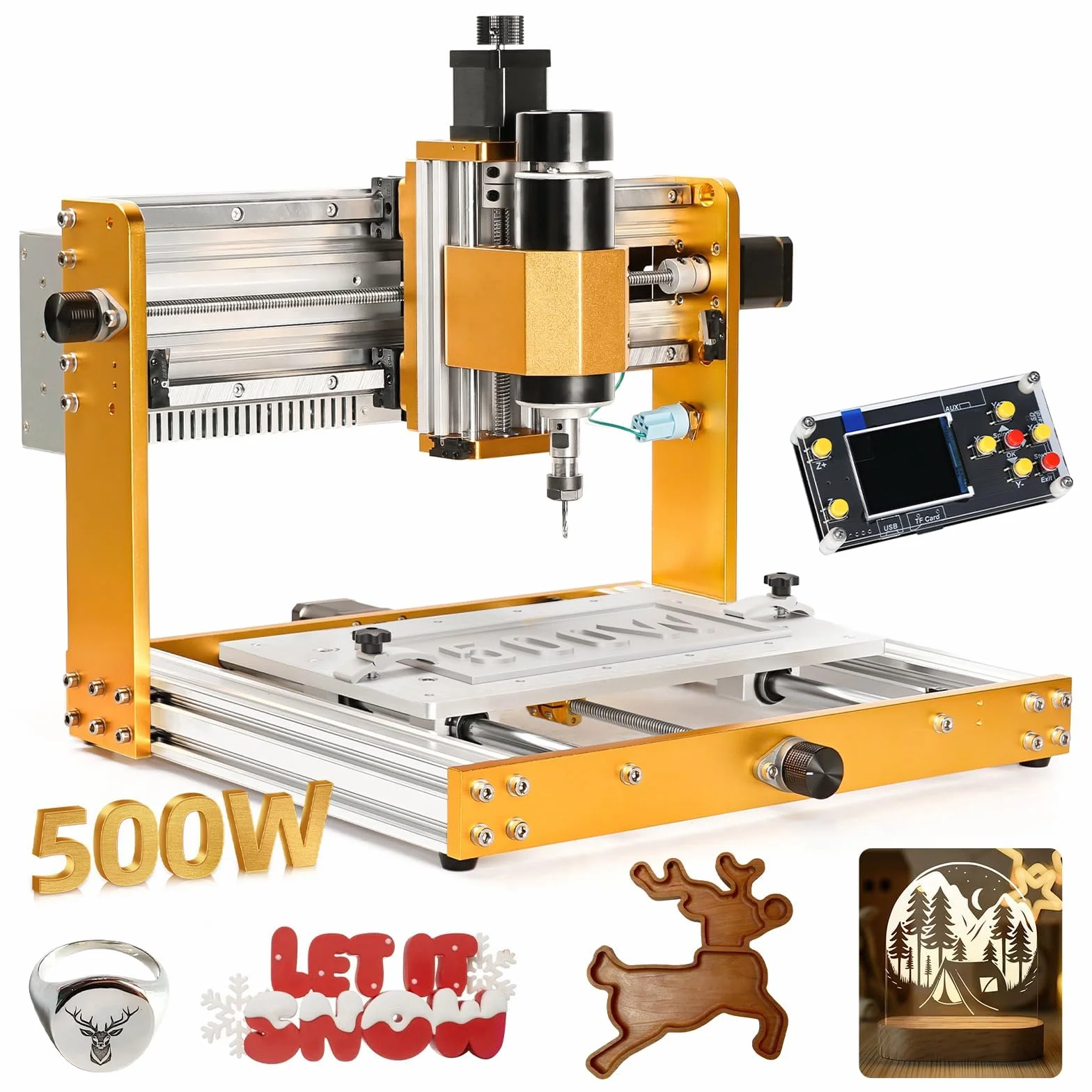 Lunyee 3018 Pro Ultra frezarka CNC 500 W 3-osiowy wyłącznik krańcowy GRBL offline do metalu drewna akrylu