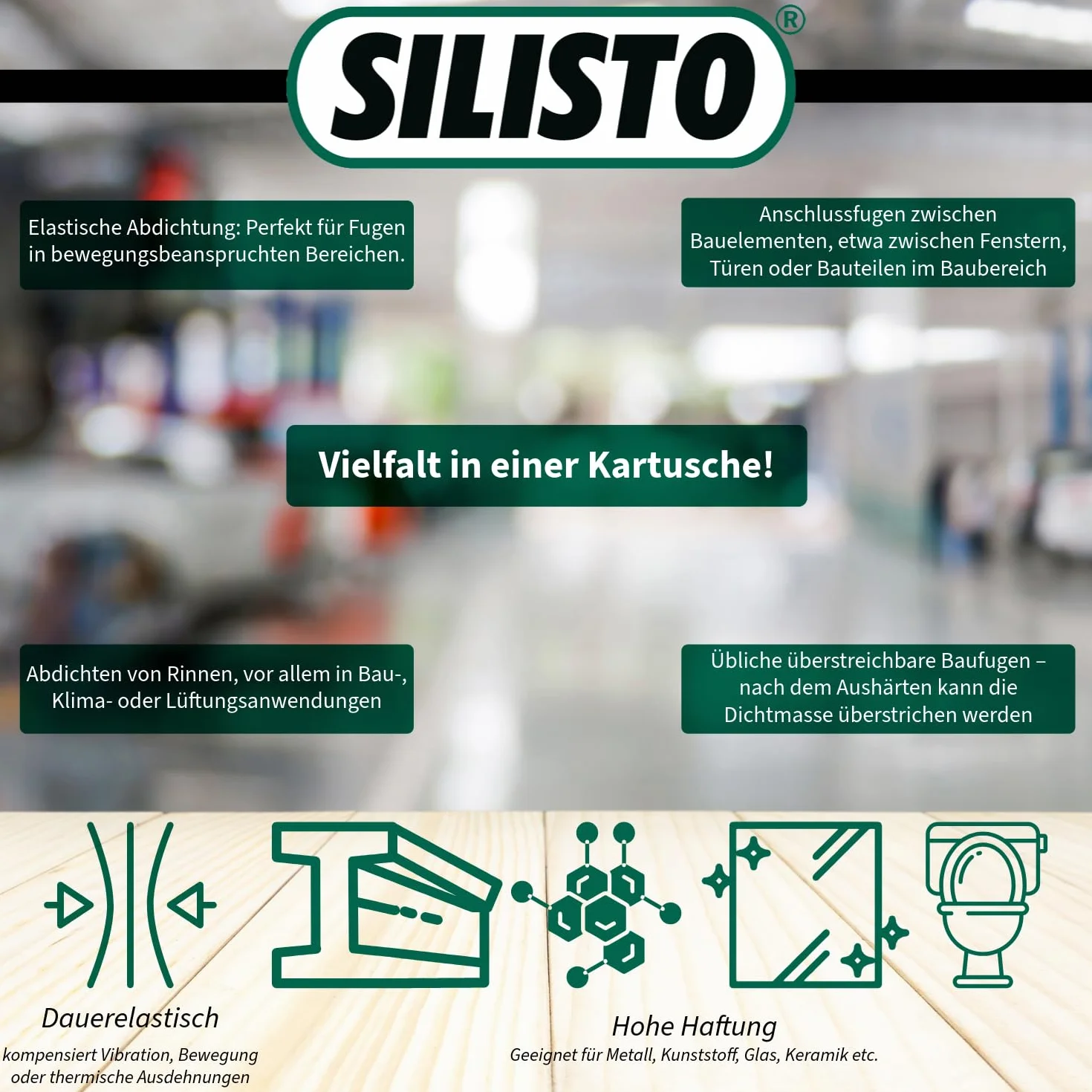 SILISTO Mastic HM 50 zestaw do karoserii we wkładzie, 310 ml, czarny