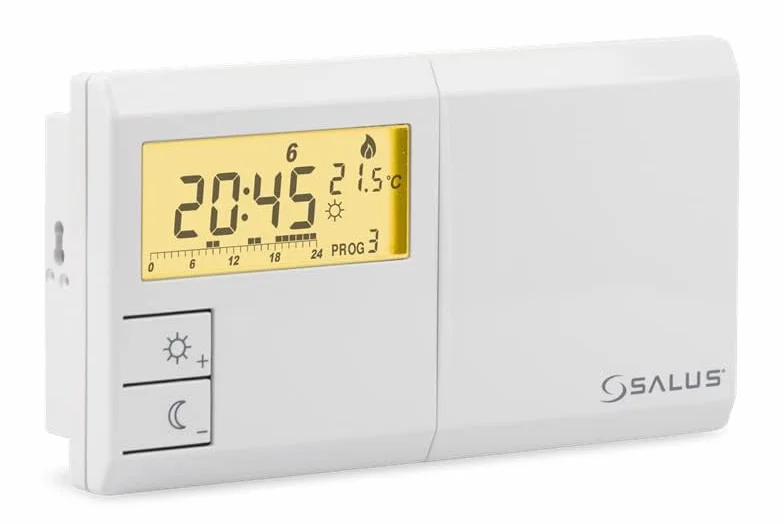 Salus 091FLRFv2 radiowy termostat pokojowy cyfrowy z programem tygodniowym 154x30x80 mm