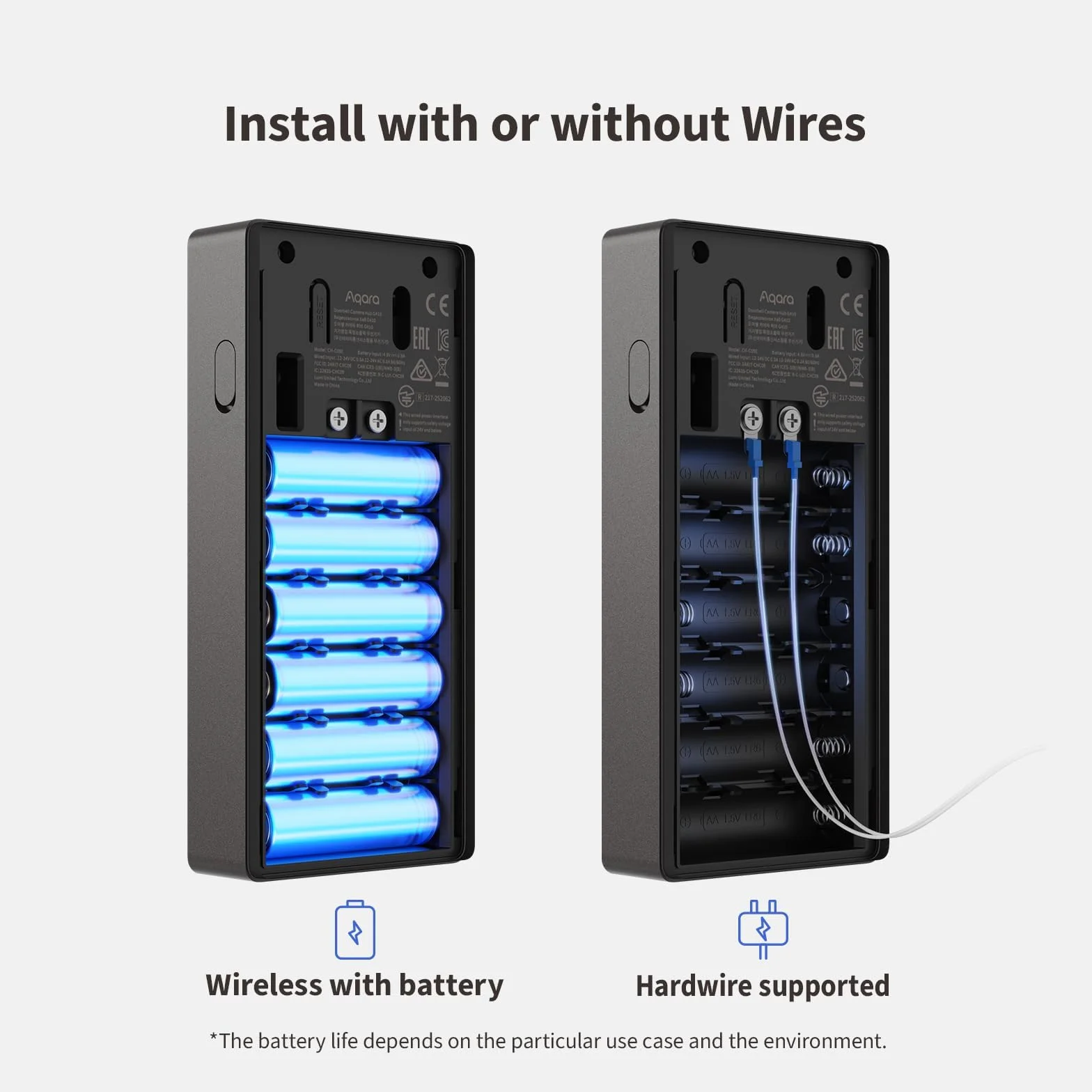 Aqara Inteligentny Wideodomofon G410 2K Bezprzewodowy Wideo HomeKit Hub Matter Czarny