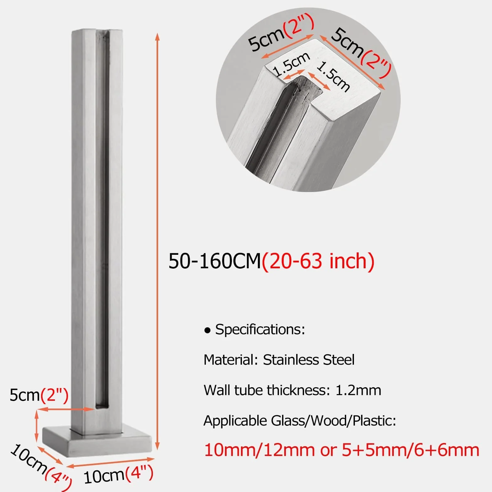 Zestaw bezramowych balustrad szklanych 8 10 mm hartowane panele na taras z poręczą srebrną 95 cm