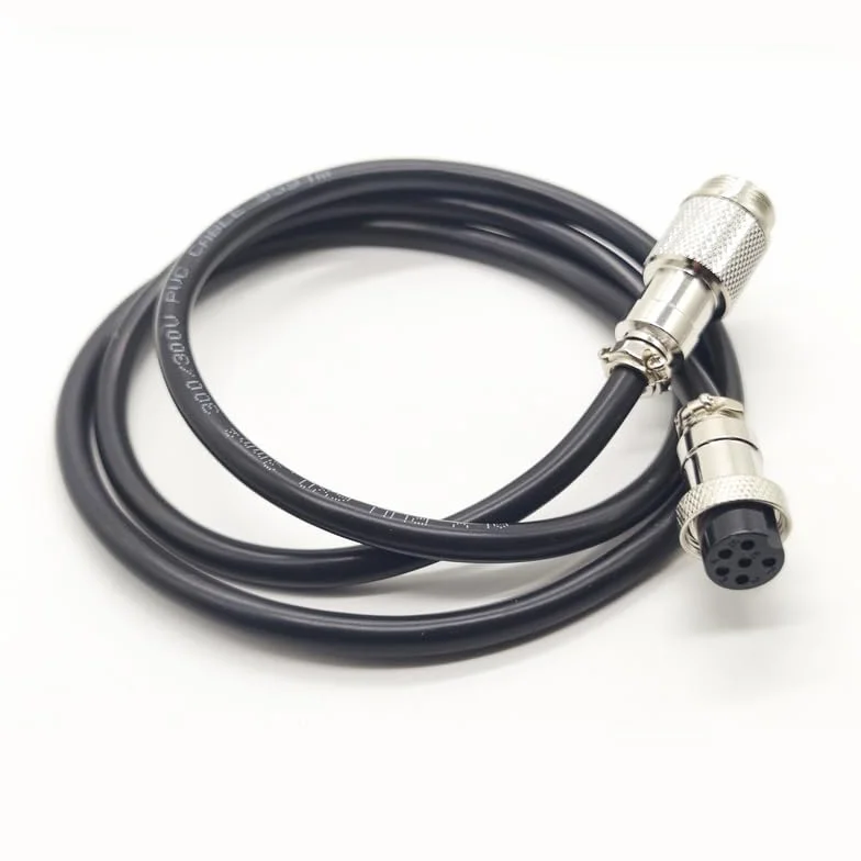 GX16 6-biegunowy kabel lotniczy męski żeński 22AWG 2m