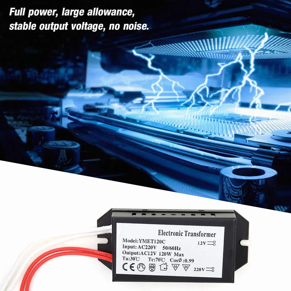 LED Transformator 120W, Driver do Paska LED 220V na 12V, Zasilacz Bezprzewodowy
