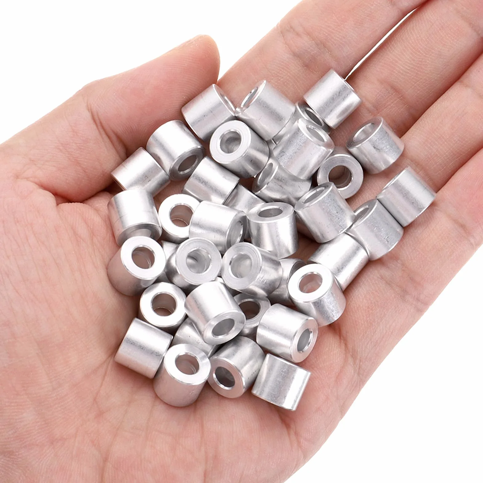 QUARKZMAN 40 sztuk aluminiowych wsporników dystansowych 5 mm otwór x 10 mm x 9 mm tuleja dystansowa M5