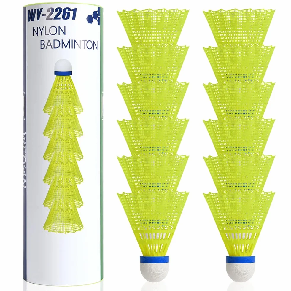 flintronic Piłki do badmintona 12 sztuk