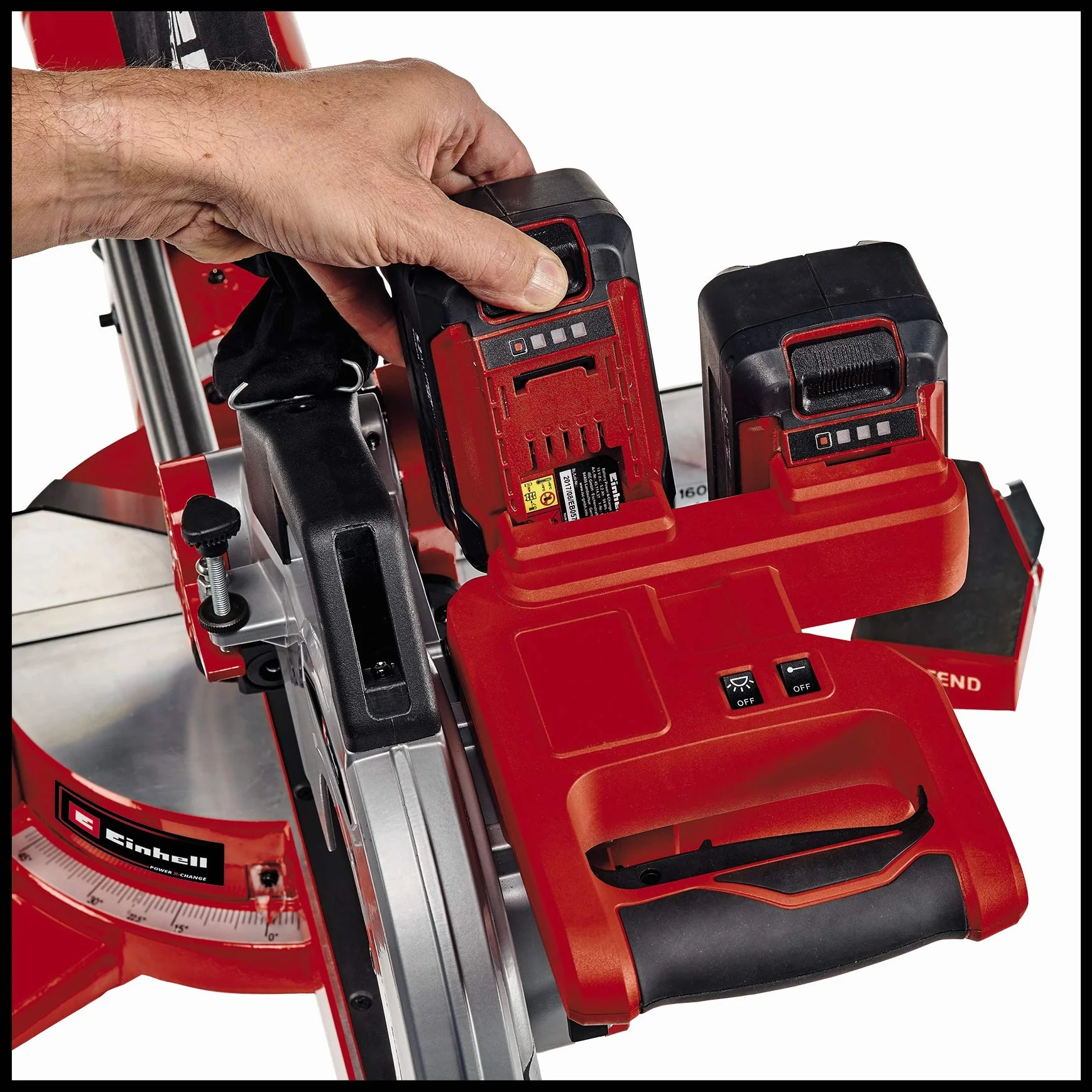 Einhell Te-Sm 36/210 Li Solo Piła, Czerwony/Czarny, 78,2 x 53 x 49 cm