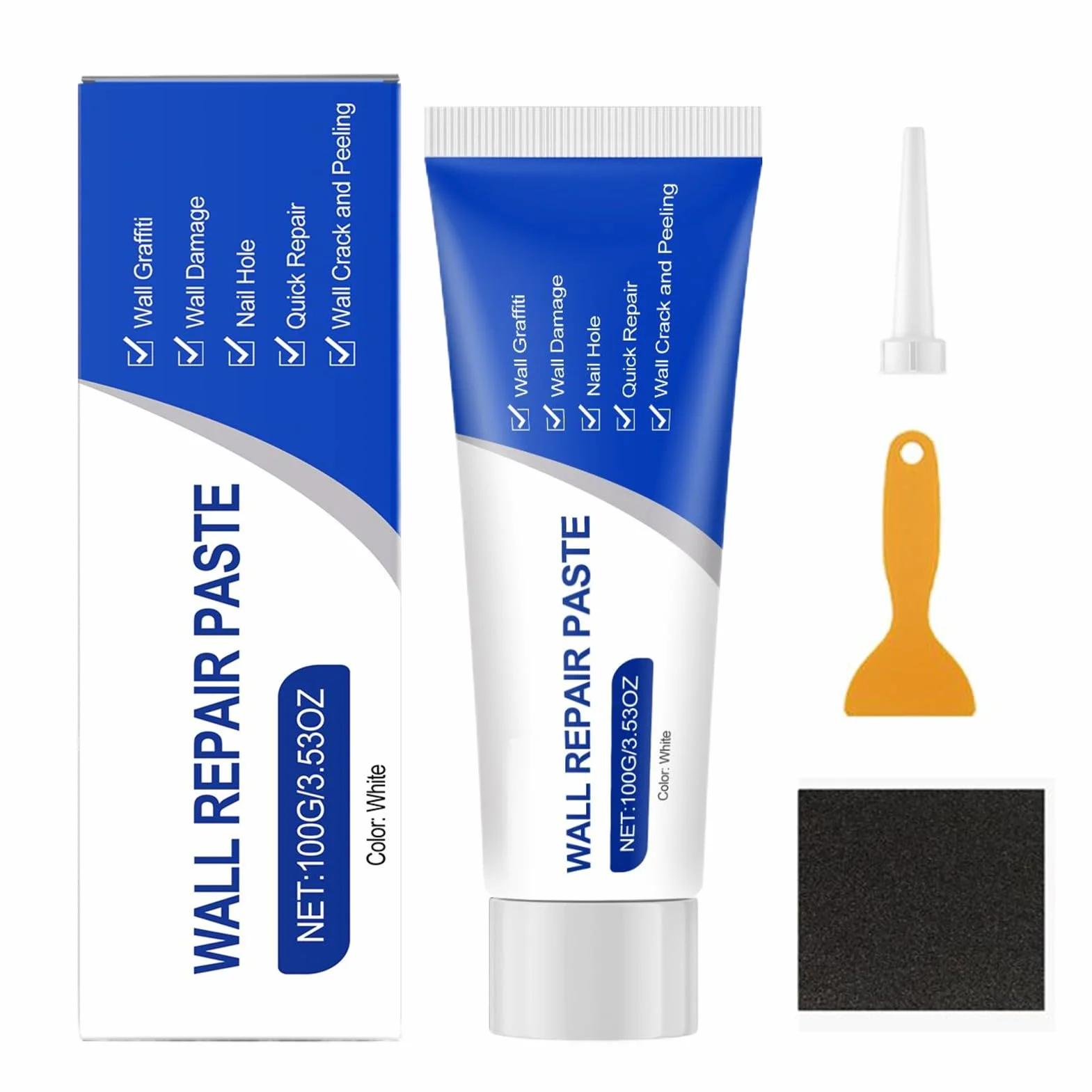 Wall Repair Kit, Drywall Patch Paste, Easy Filler for Hole Repair, Home Accessories, Handy Tool for Wall Fixing