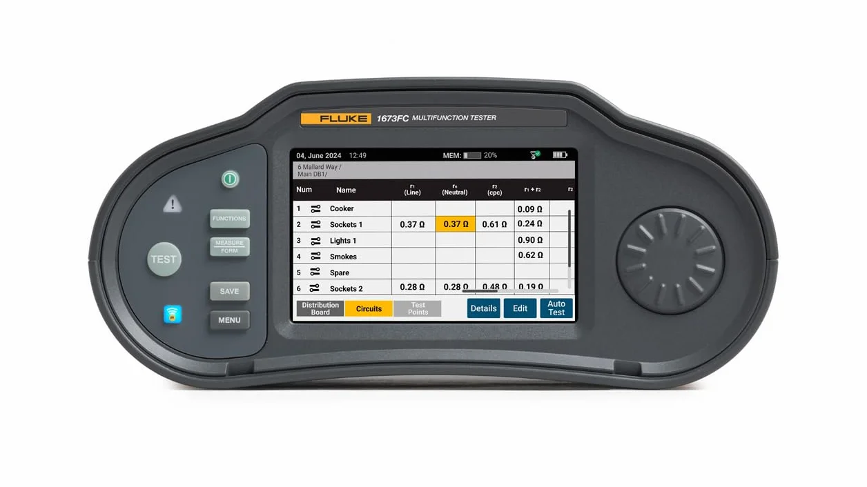 Wielofunkcyjny tester instalacji Fluke 1673 FC