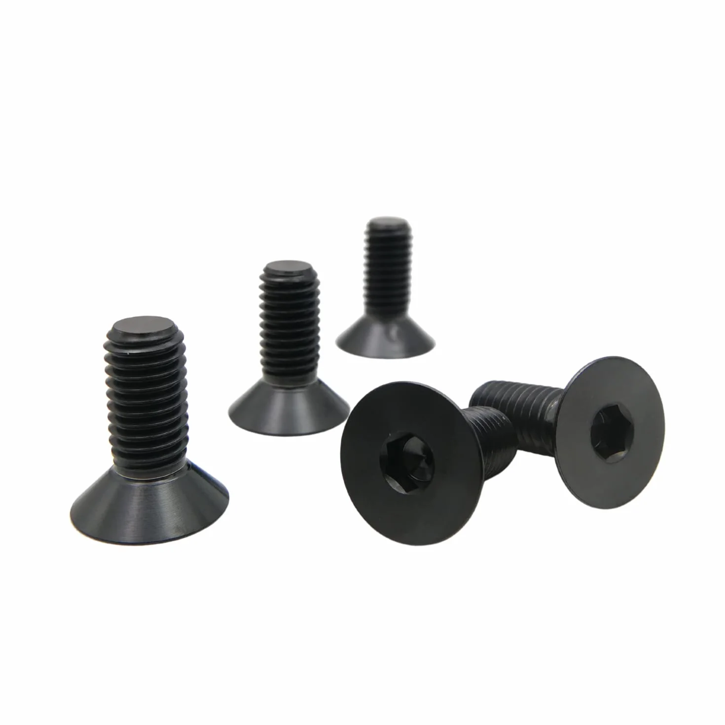 RISON wkręty z łbem sześciokątnym GR5 M4 x 0,7 x 20 mm tytanowe TC4 5 sztuk