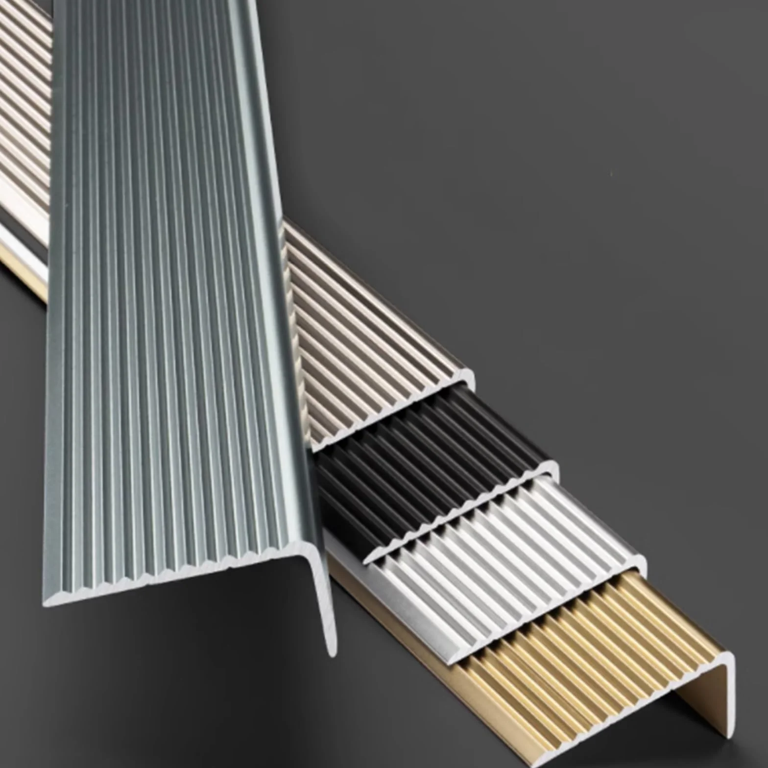 Aluminiowa listwa progowa 90 cm srebrna metalowa