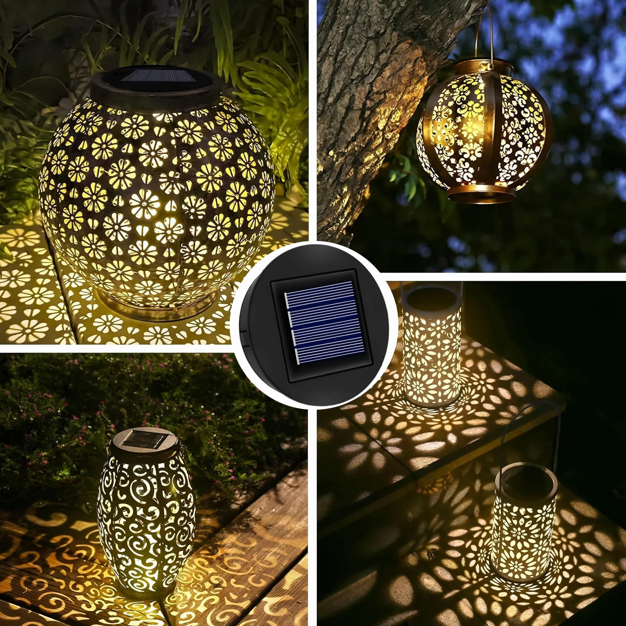 Lampa solarna 8 cm 1,2 V 600 mAh IP44 LED ciepłe światło 2 szt