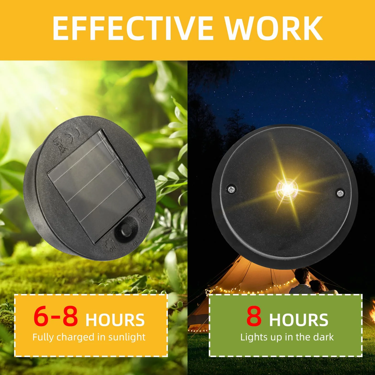 4 sztuki części zamiennych do lamp solarnych, górna część zamienna lamp solarnych, pokrywa solarna z LED ciepłą białą do słoików, do latarni solarnych, solarnych lamp ogrodowych i DIY (7 cm)